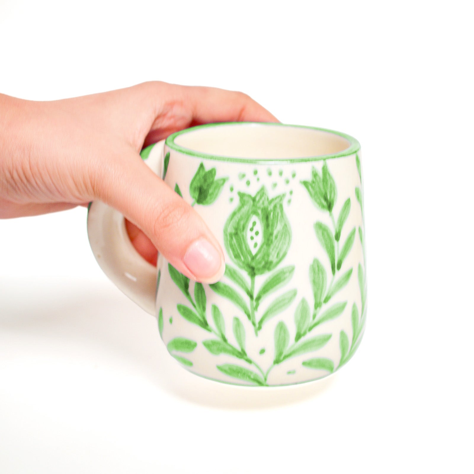 Green Anaar Coffee Mug 3.5x3 Inches Set of 4 - Casa Amarosa