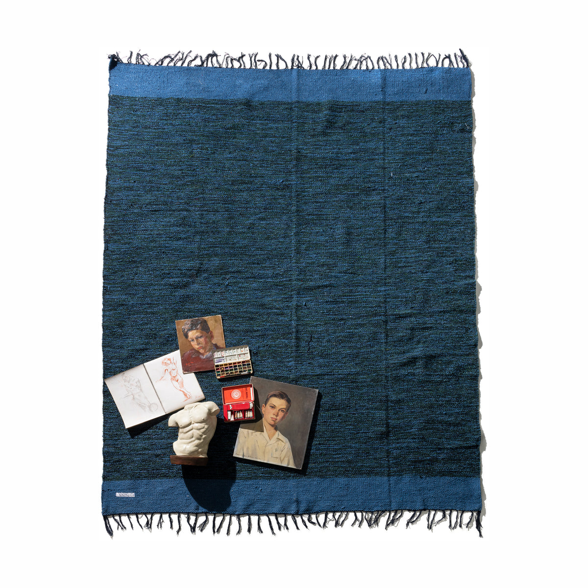 Handloomed Recycle Yarn Rug 1 1