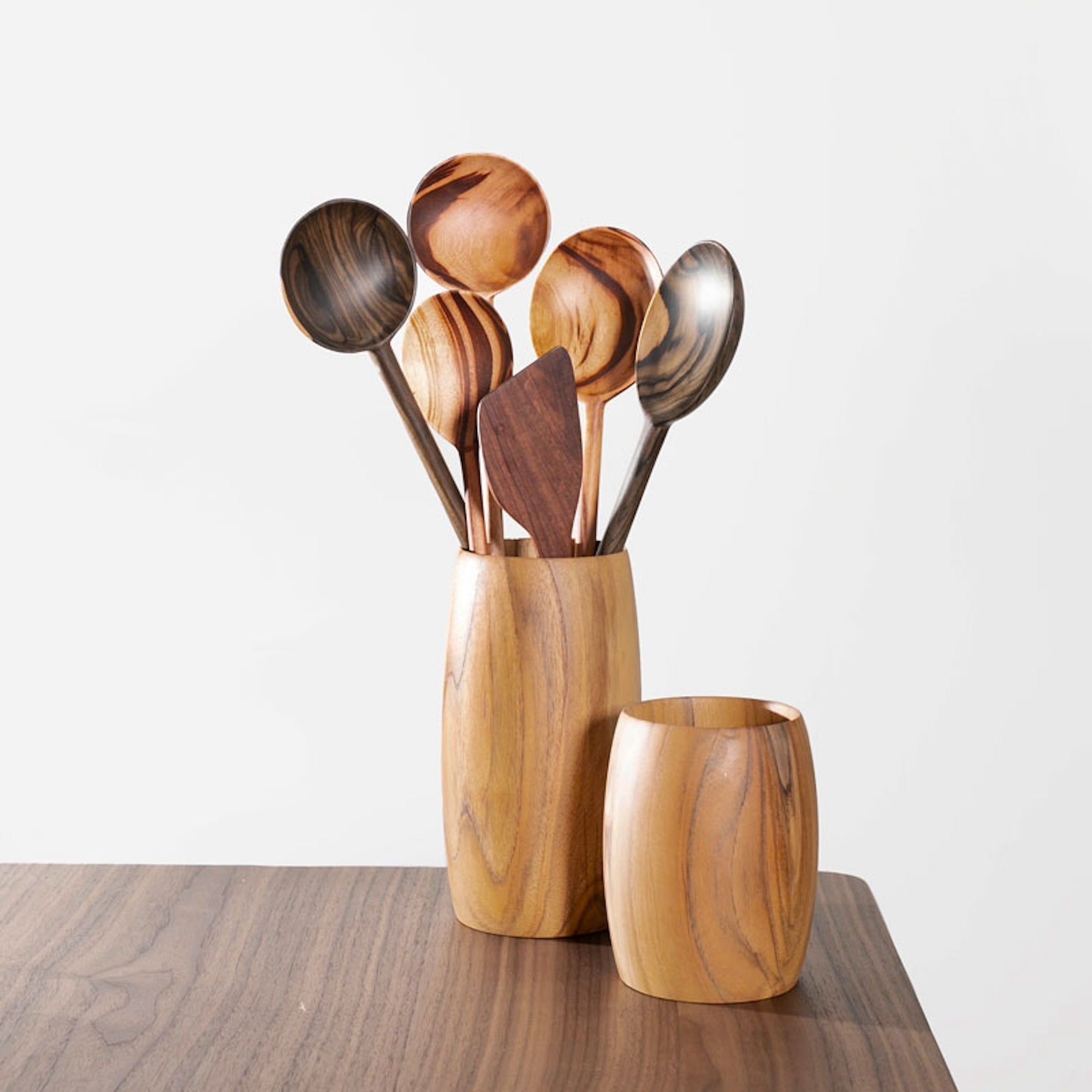 Certified Wood Handcarved Kitchen Utensil Set - Thumbnail 5