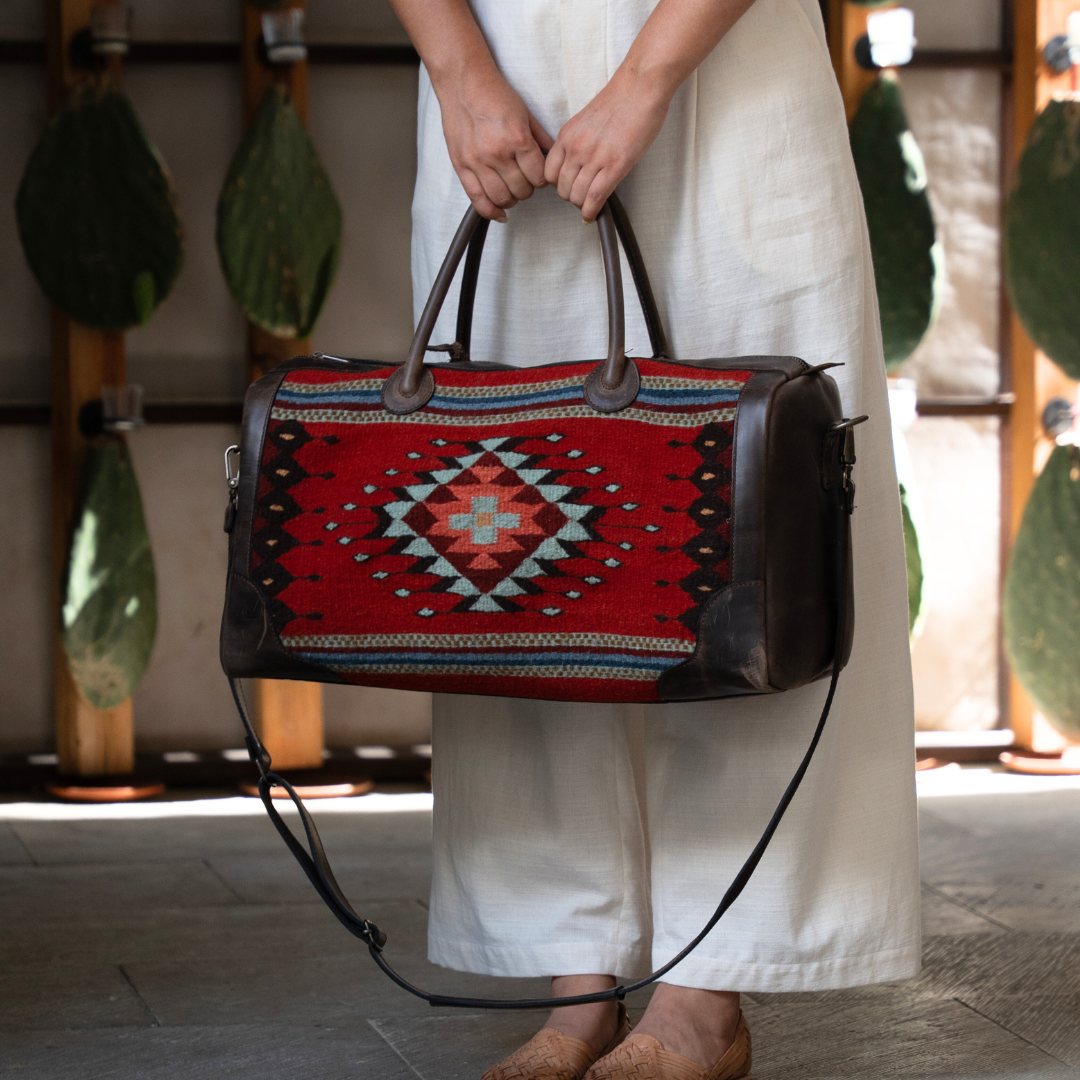 Leather Duffel Bag by AMASOUK