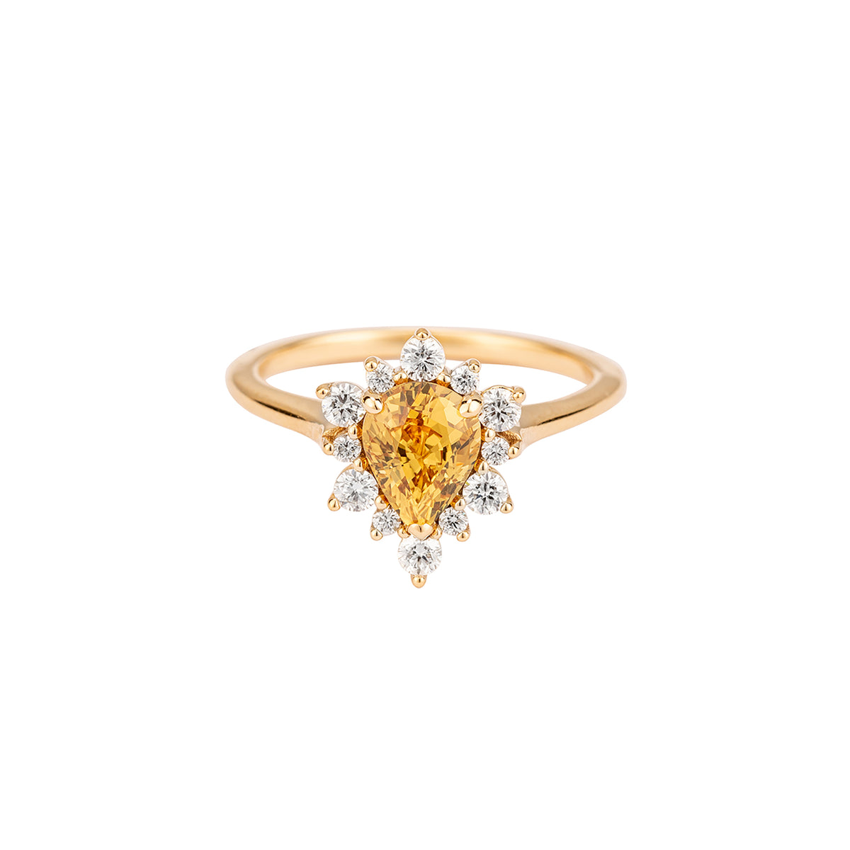 Sunshine 18K Yellow Gold Sapphire Ring