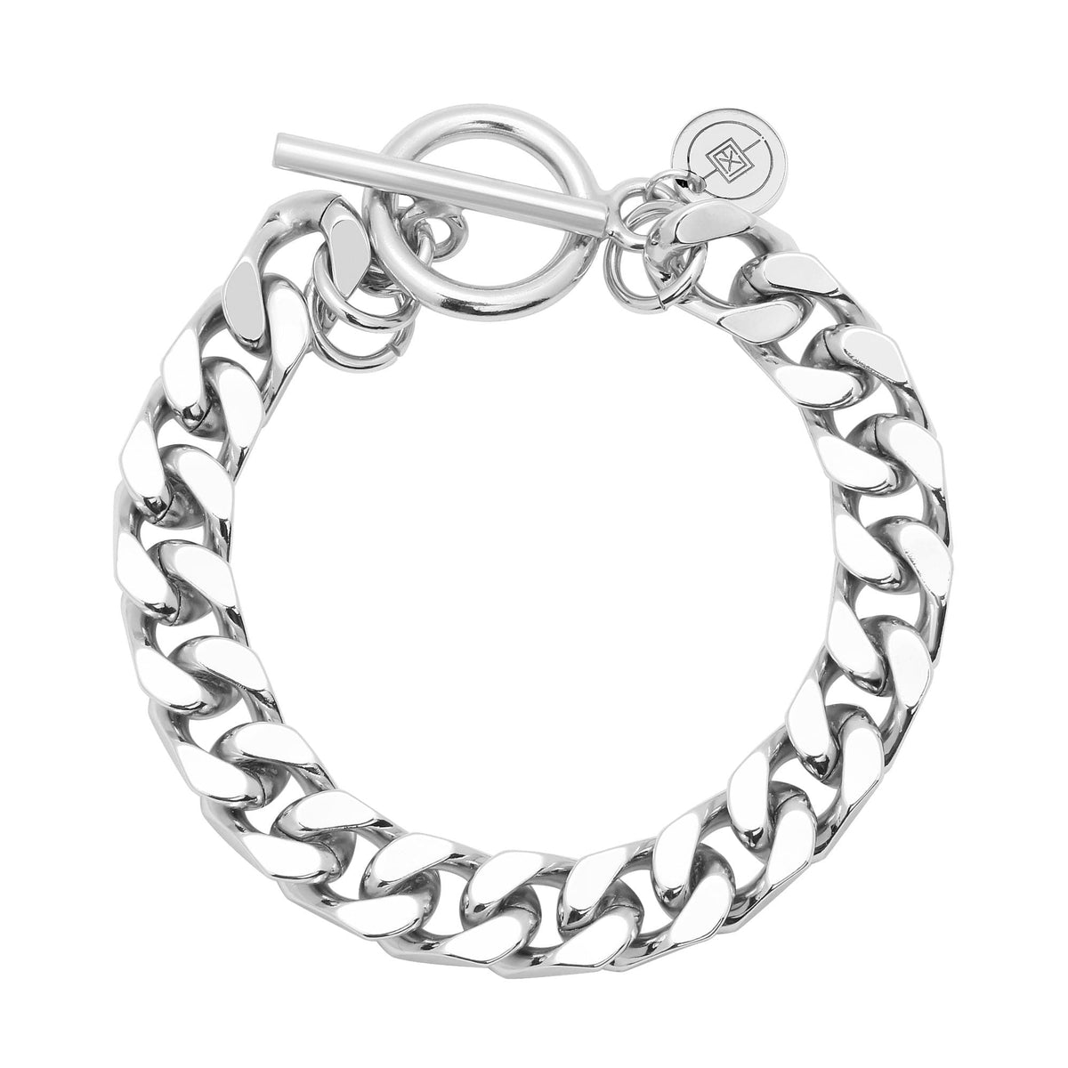Silver chain bracelet with toggle clasp for Tara Toggle Bracelet product shot