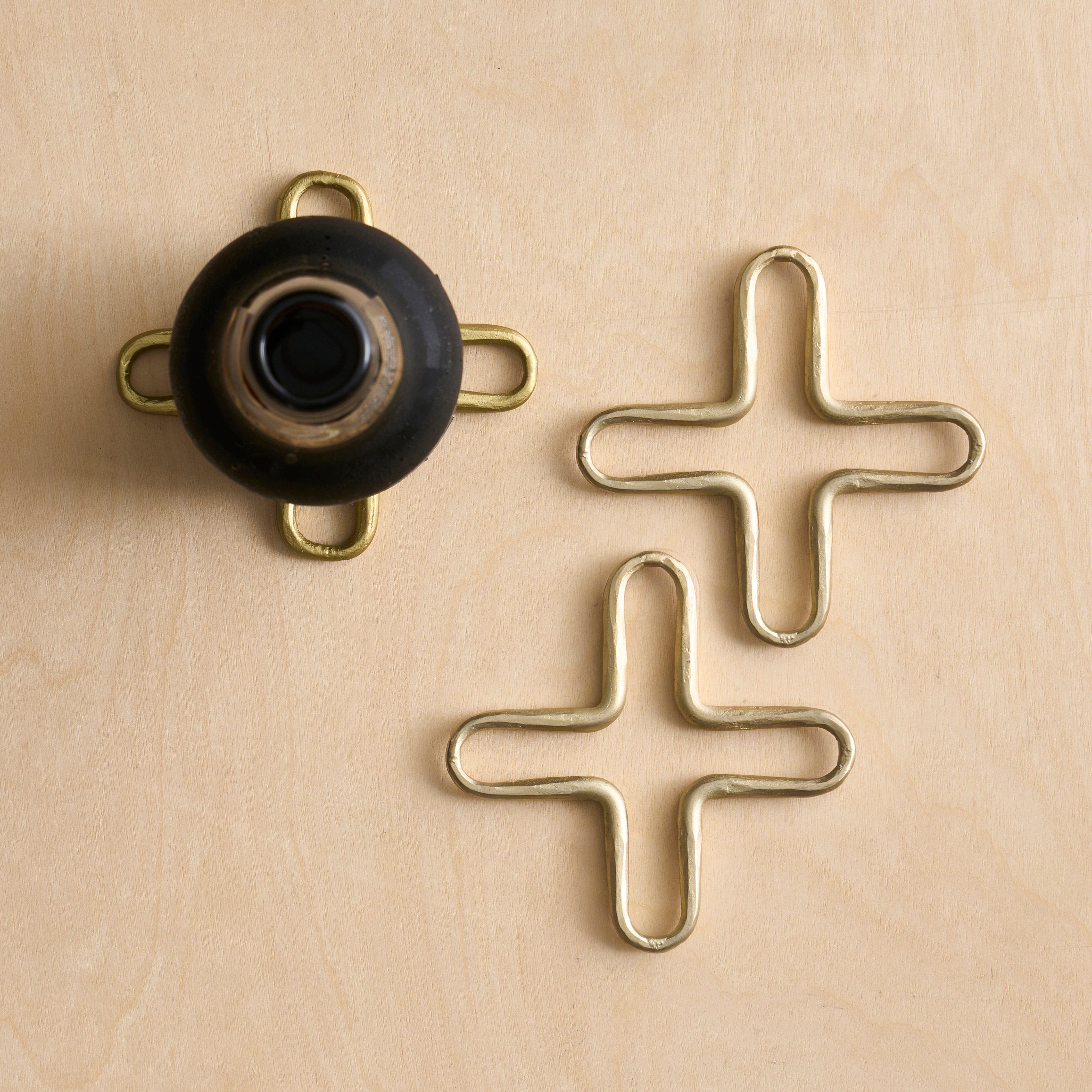 Forge Brass Mini Trivets - Set of 2