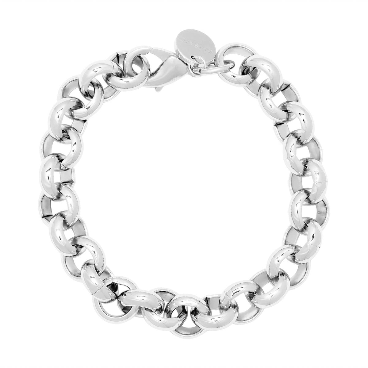 Silver chain-link bracelet from Mens Royal Bracelet collection, stylish and cool feel