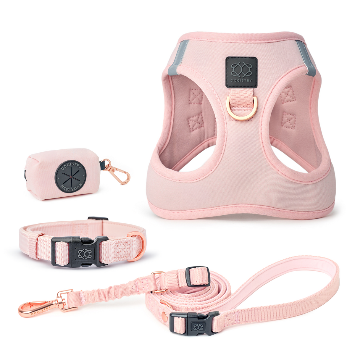 SoHo Complete Dog Walking Set - Blush Pink