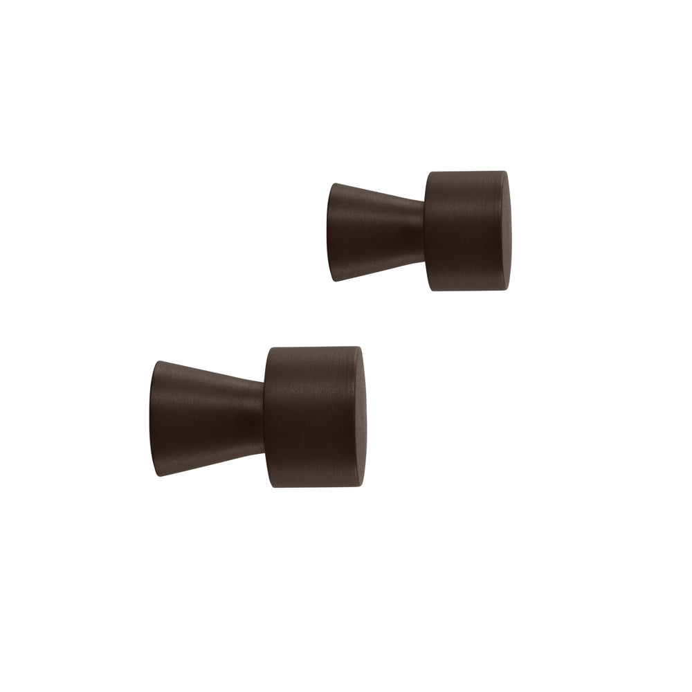 Pin Hook Knob 2 Pcs Pack Brown By Oyoy 1