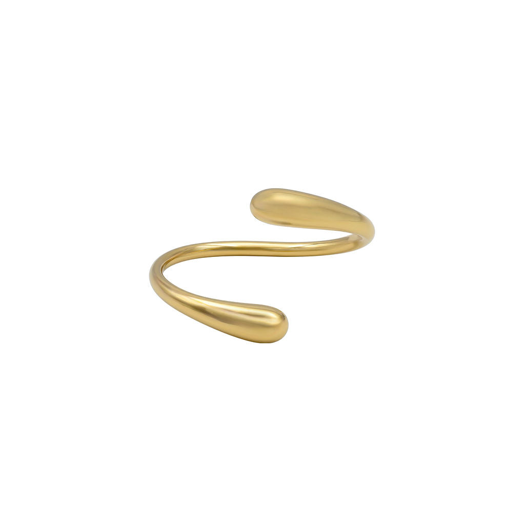 Smooth Bypass Wrap Teardrop Cuff Bracelet | Sana - Ecodunia