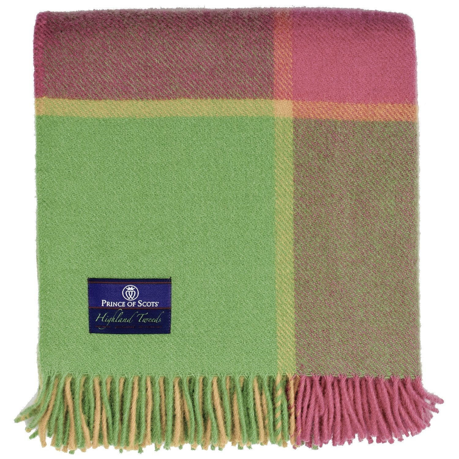 Prince of Scots Highland Tweed Large Plaid Pure New Wool Throw ~ Palm Springs ~-Throws and Blankets-Prince of Scots-K4050031-012-Prince of Scots