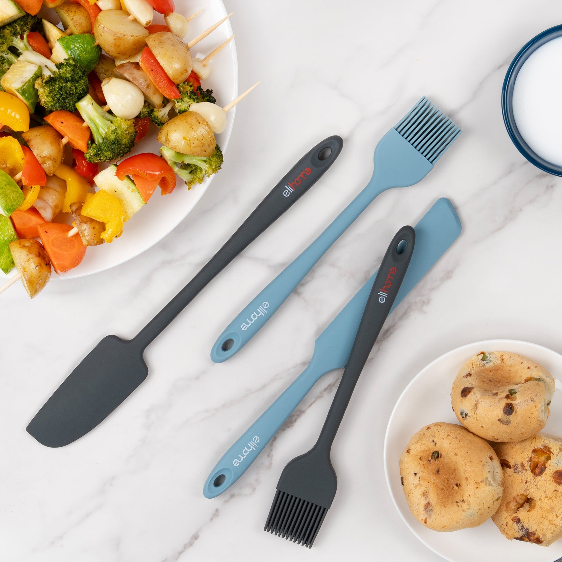 Elihome Premium Silicone Mini Basting Pastry Brush - Thumbnail 5