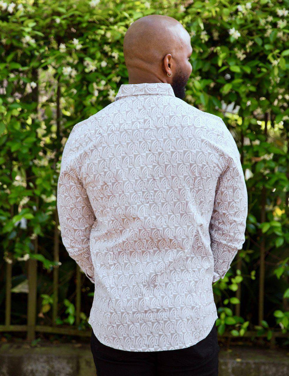 Campbell Organic Cotton Men's Button Down Shirt - Passion Lilie