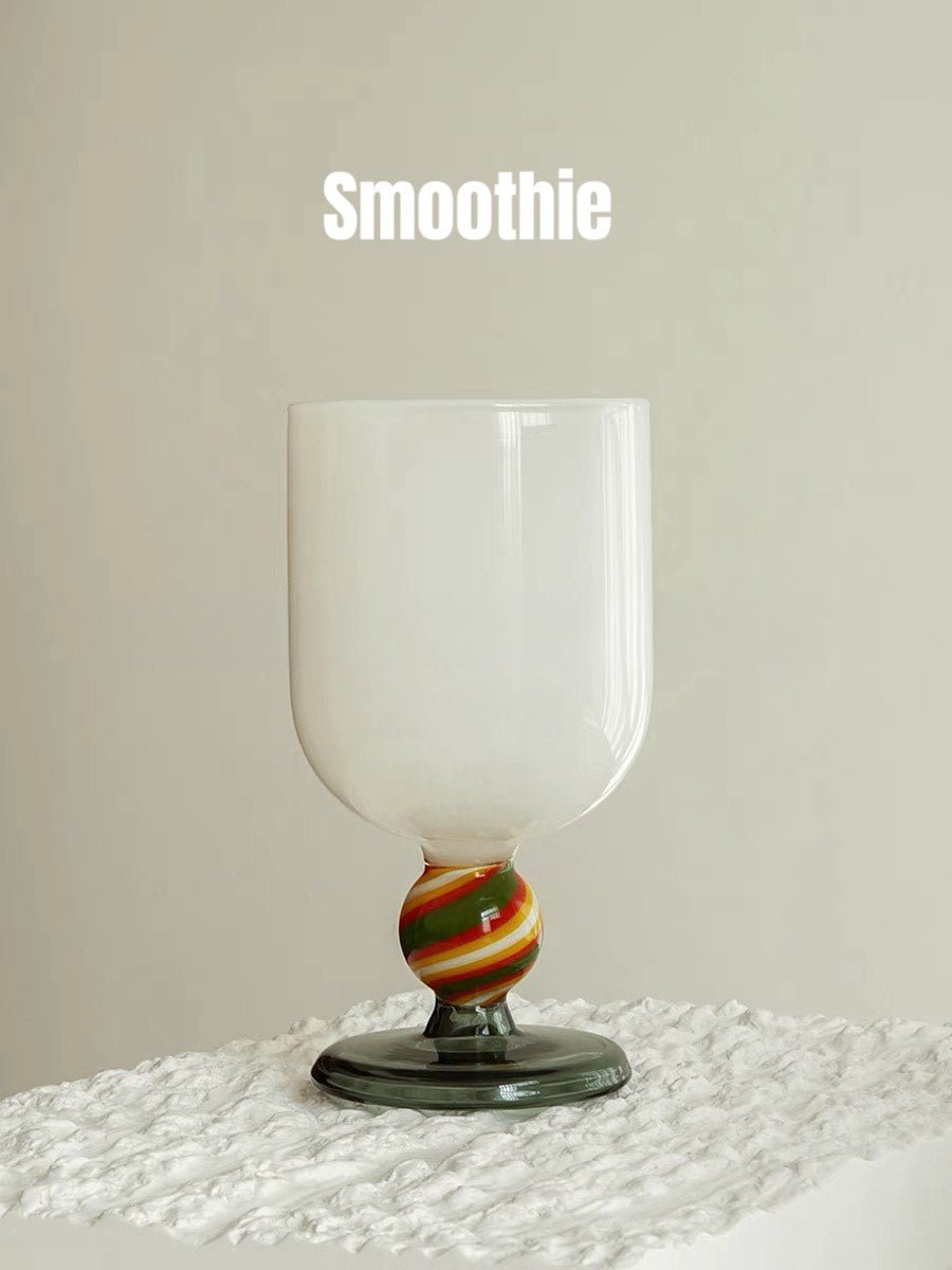 Gumballs Wine Glass - Eclectic Whimsical Coloured Cocktail Glasses - Stemware - Gumballs Wine Glass - Smoothie - INSPECIAL HOME