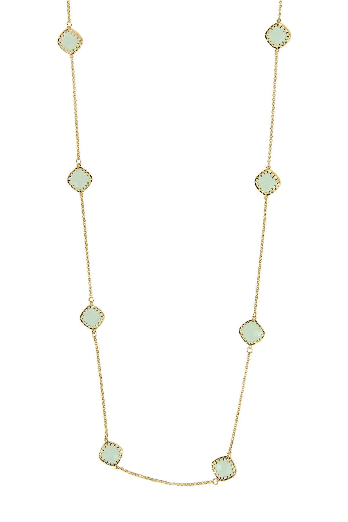 Gemstone Convertible Mask Chain Aquamarine