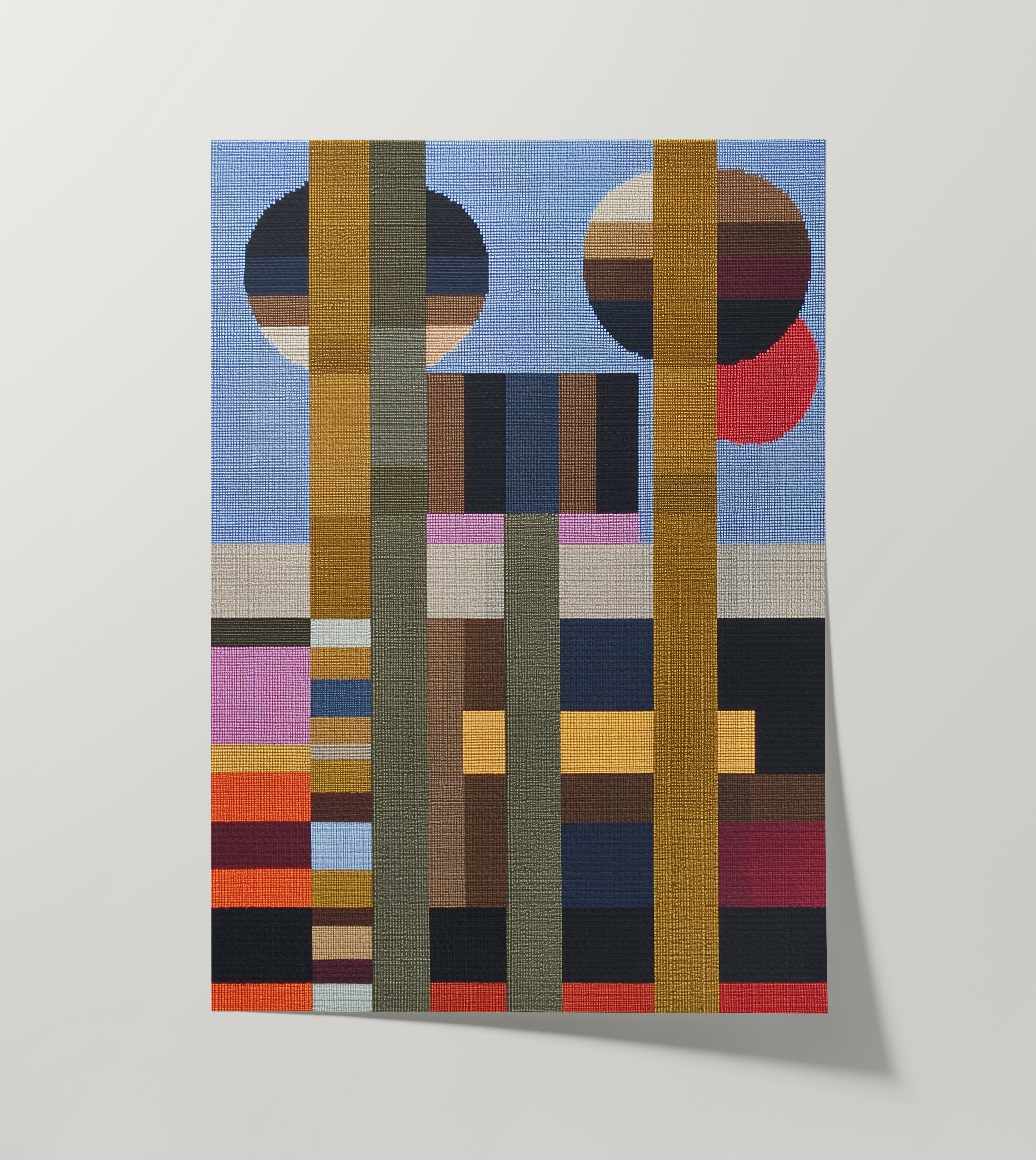 Woven Perspectives No. 13 — Geometric Abstract Art Print