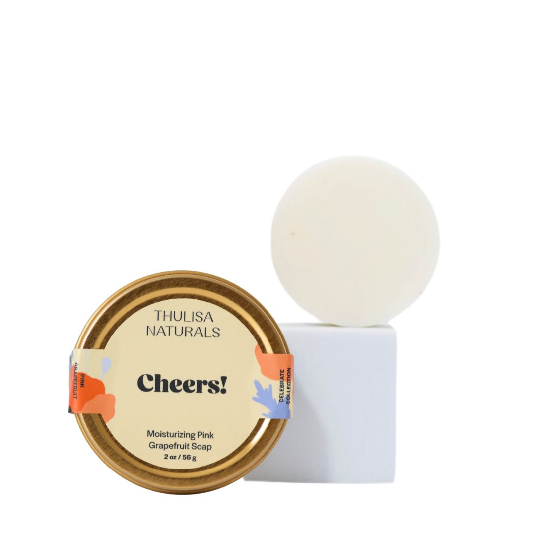 Cheers Grapefruit Shea Butter Hand and Body Travel Soap - ThulisaNaturals