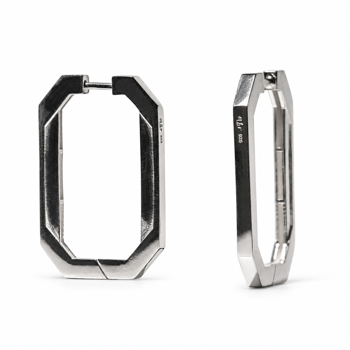 Tall Geo Hoops