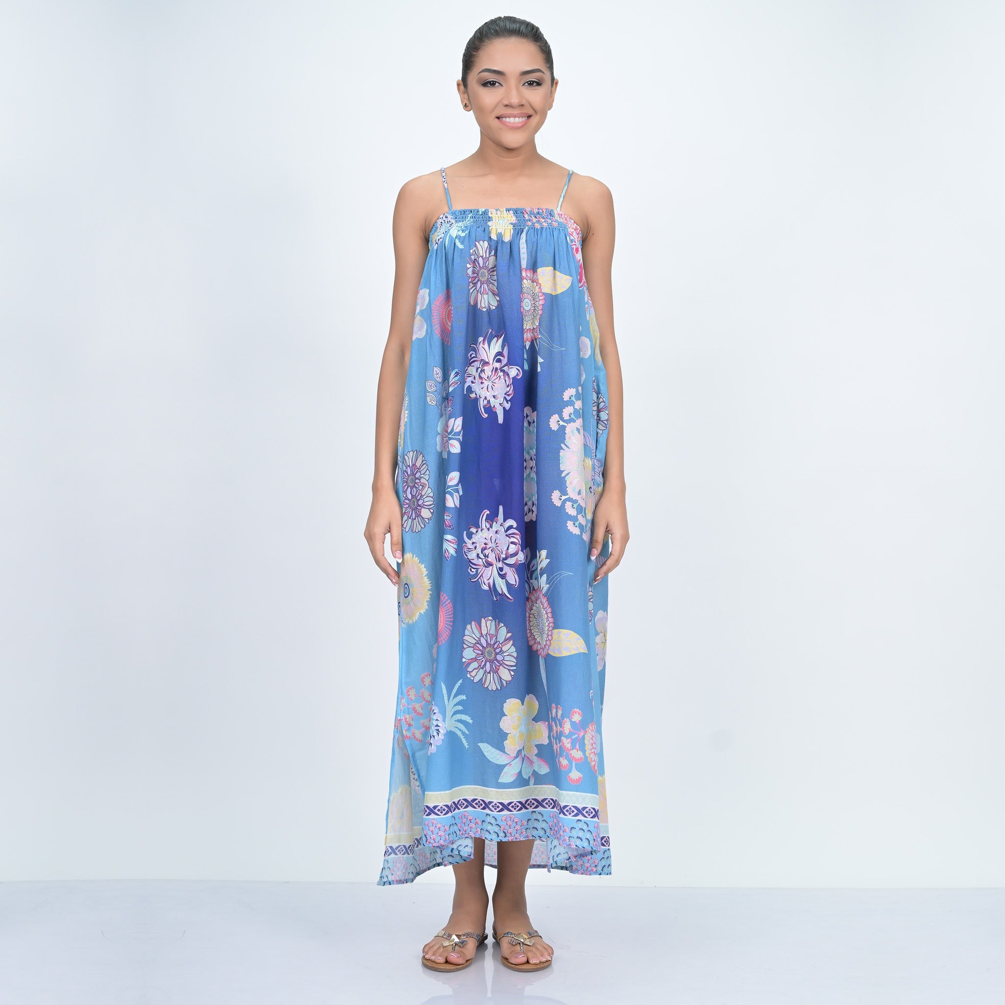 EQUATORIAL SWIM COVER UP - NAVY BLUE