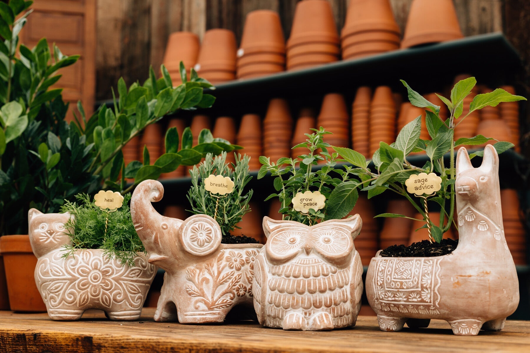 Llama Terracotta Planter - Ten Thousand Villages