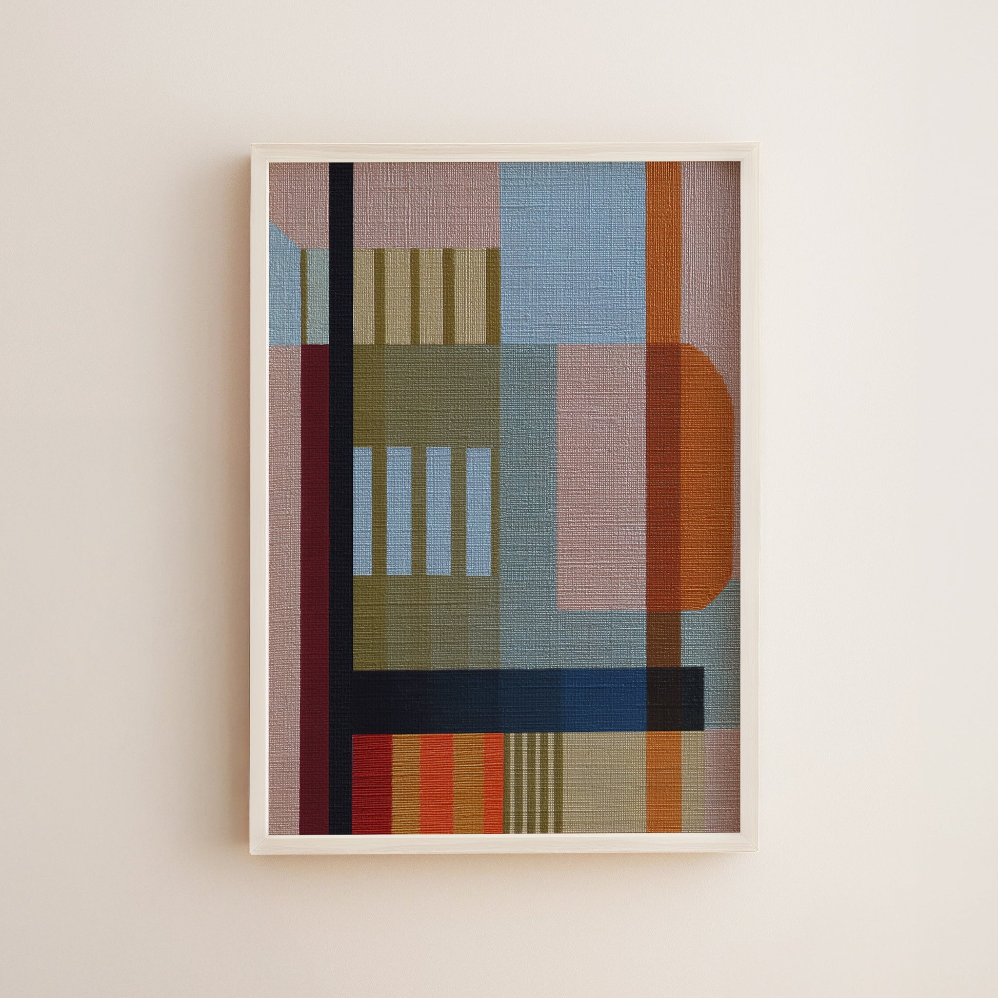 Woven Perspectives No. 01 — Geometric Abstract Art Print