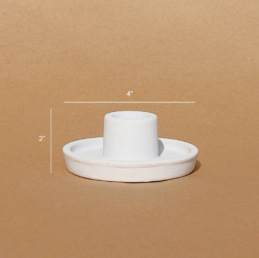 Whirl Ceramic Candle Holder - set of 2 - Thumbnail 2