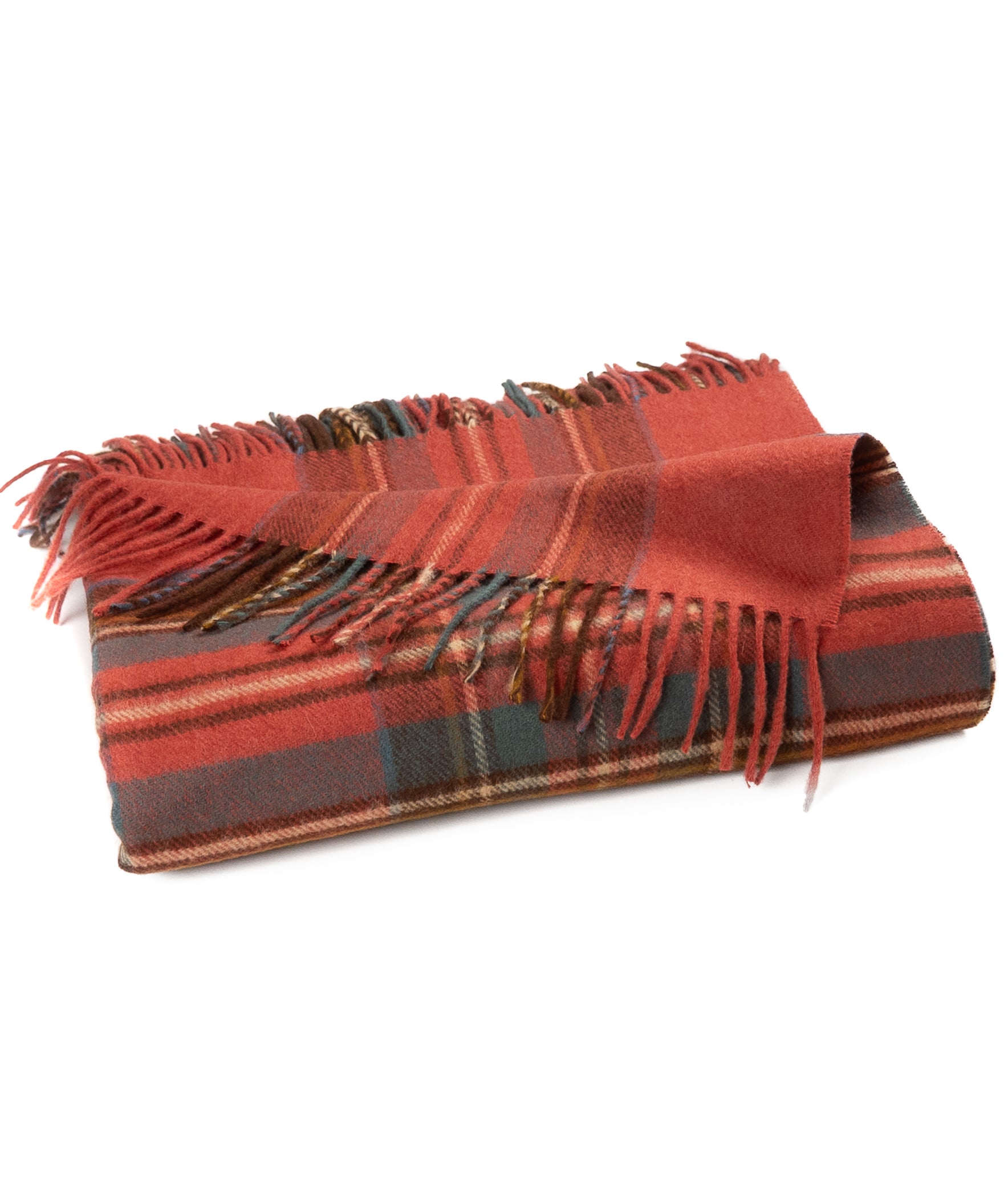 Prince of Scots Merino Wool Throw ~ Antique Royal Stewart ~-Throws and Blankets-[bar code]-Prince of Scots