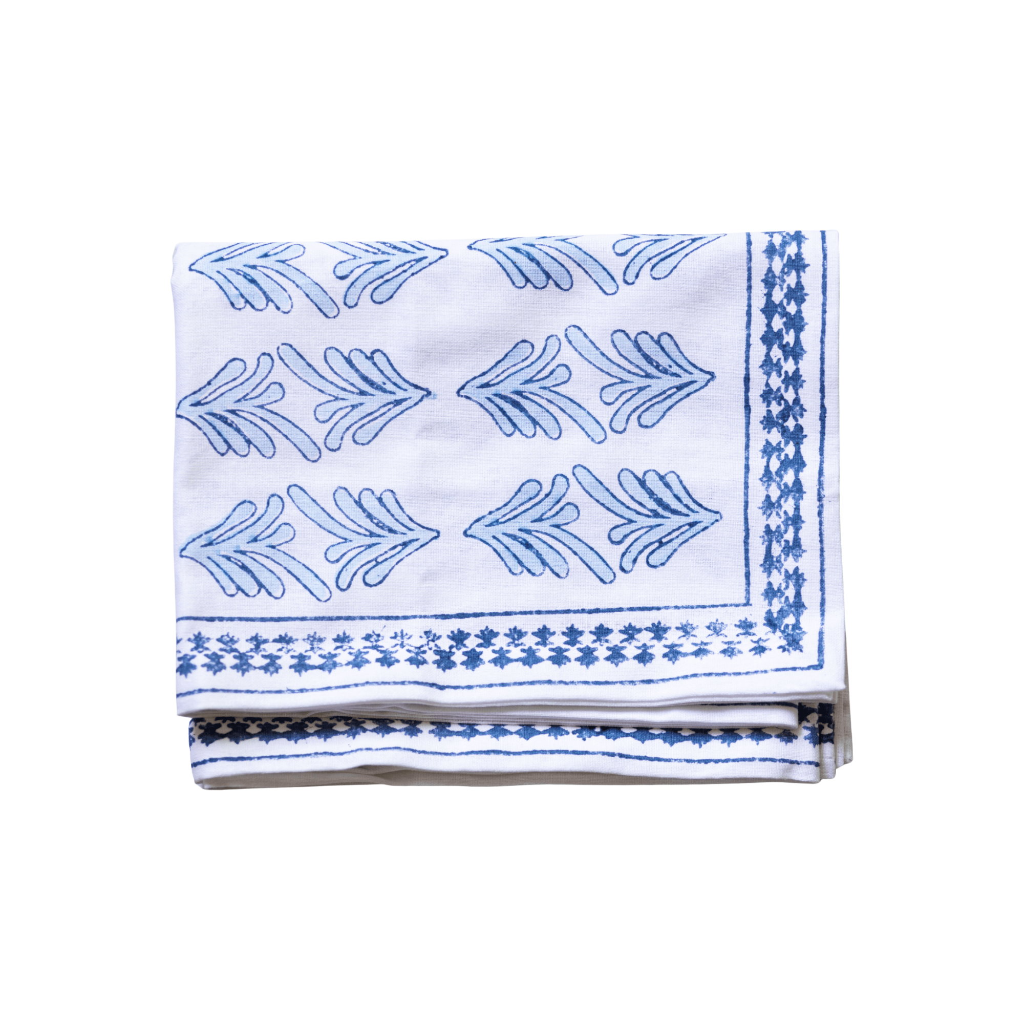 Table Runner - Lotus, Uniform Blue & Navy