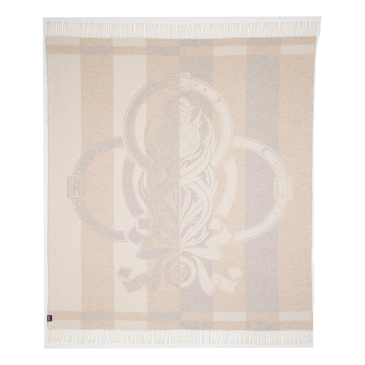 Thistle Reign Reversible Throw – Extra-Fine Italian Merino Wool | 56" x 72" (Available 9/15)-Blankets-[bar code]-Prince of Scots