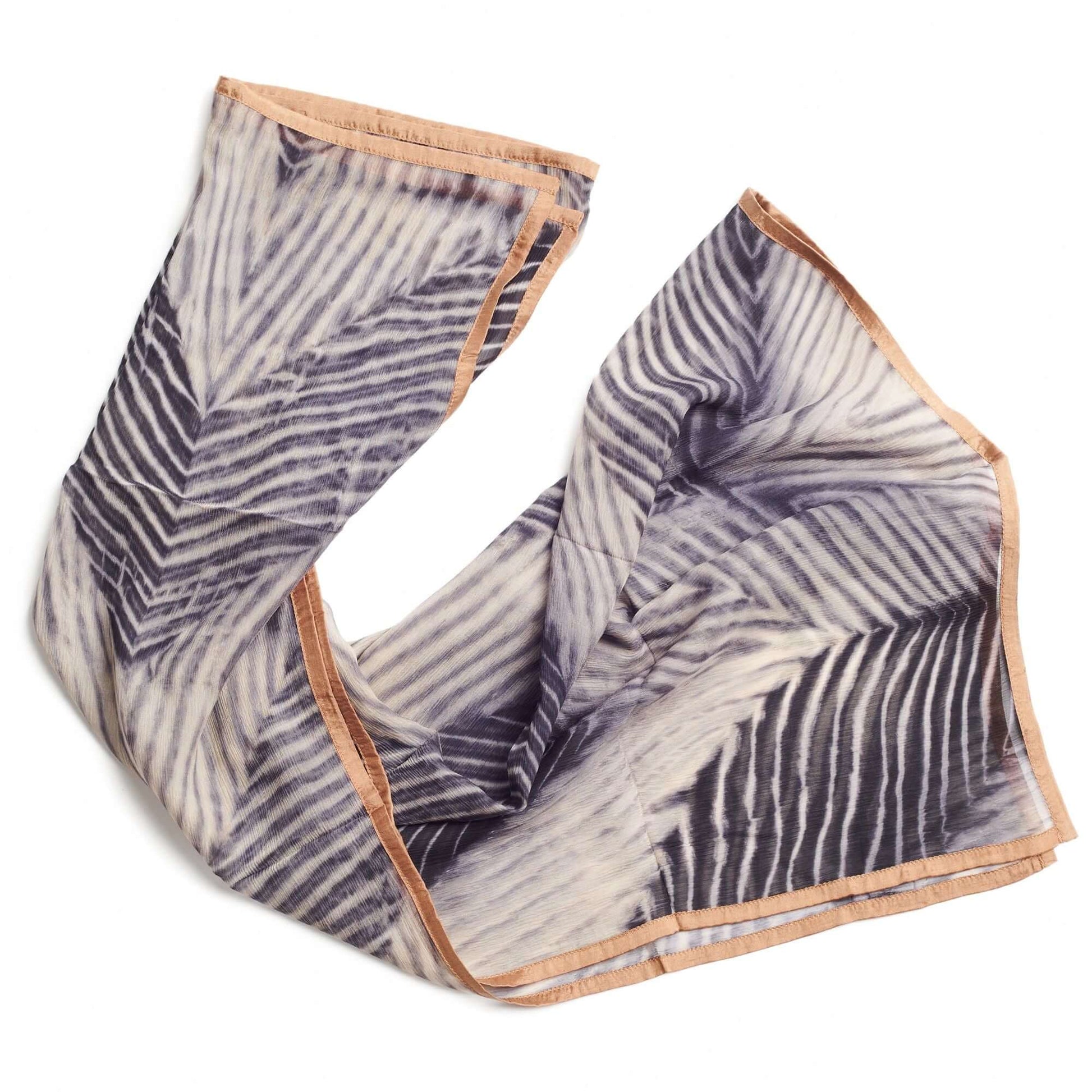 Samu Black hand crafted shibori print silk chiffon square scarf with a modern and elegant design.