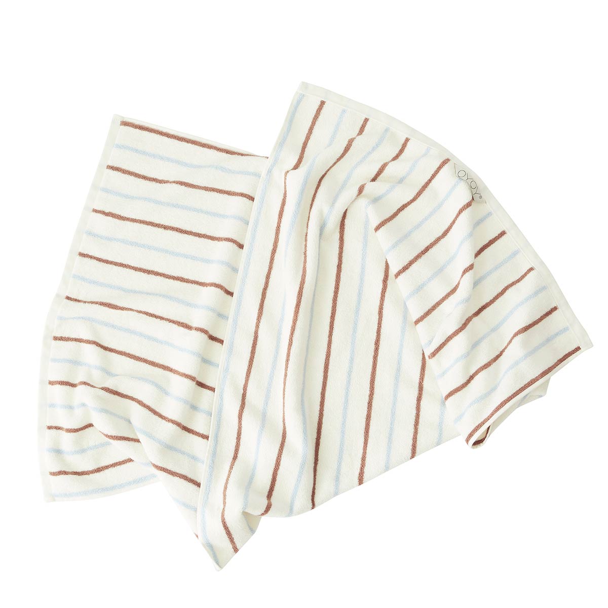 Raita Towel Medium Caramel Ice Blue 1