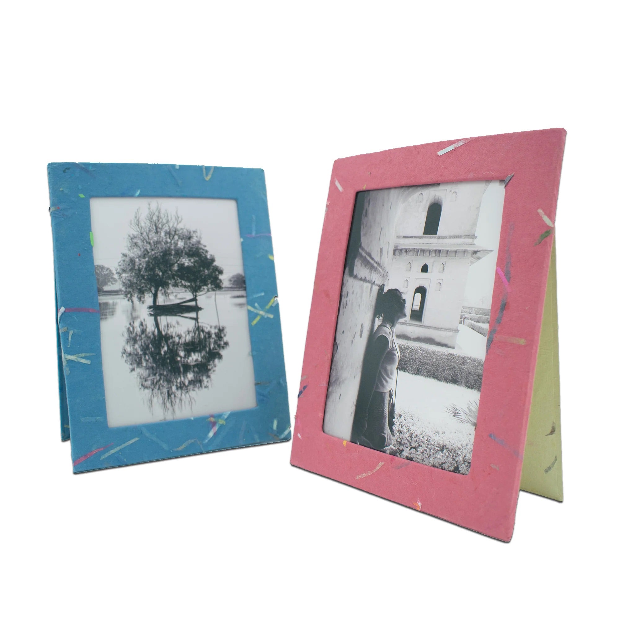 Photo Frames | Handmade | Upcycled Tree-Free Paper | Fair Trade | Set of 5