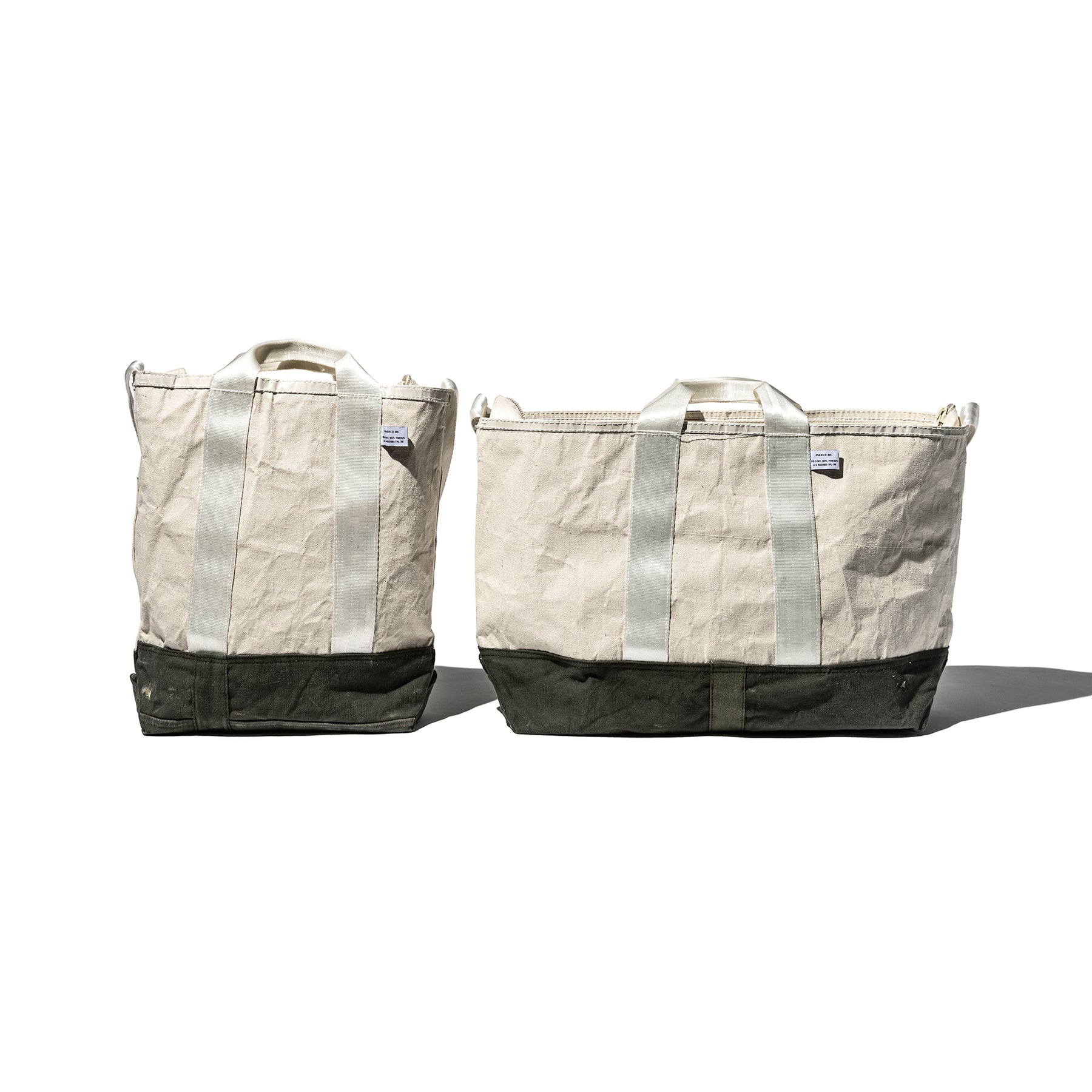 laminated fabric x vintage fabric bag puebco 504575 1