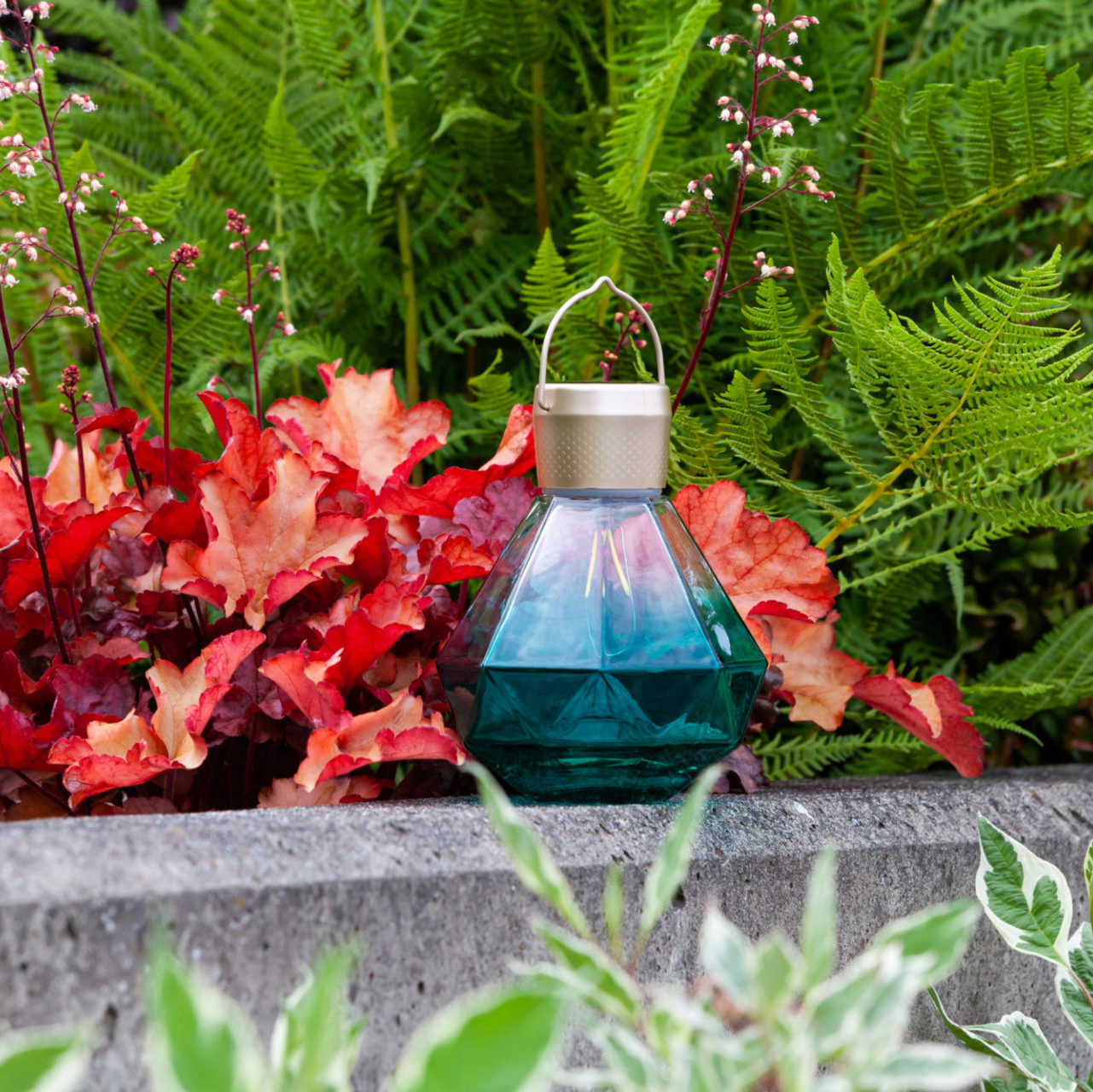 Gem Light Solar Lantern in garden