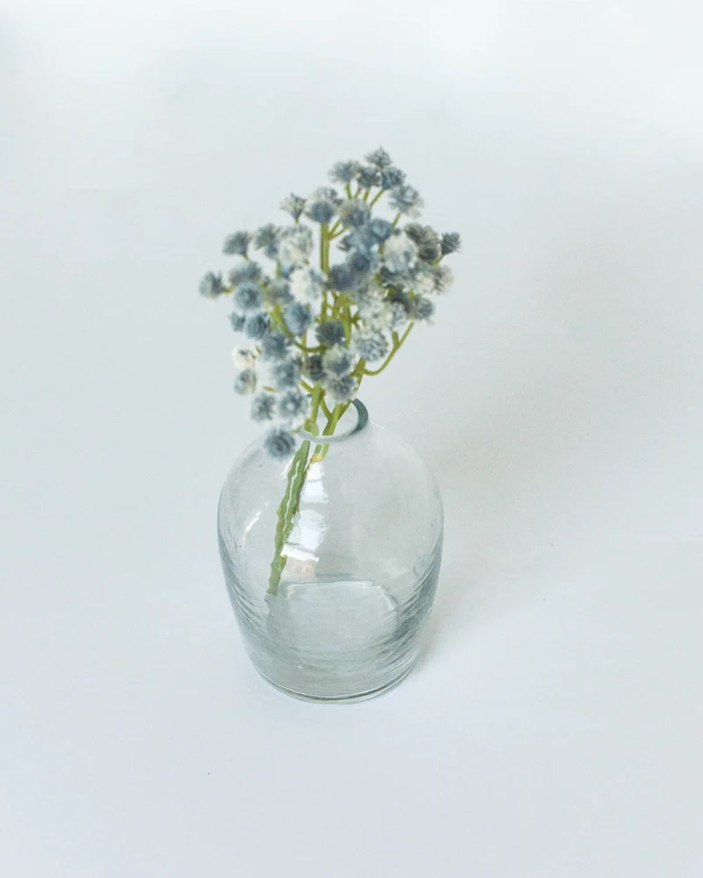 S/3 Hammered Glass Bud Vases - Clear