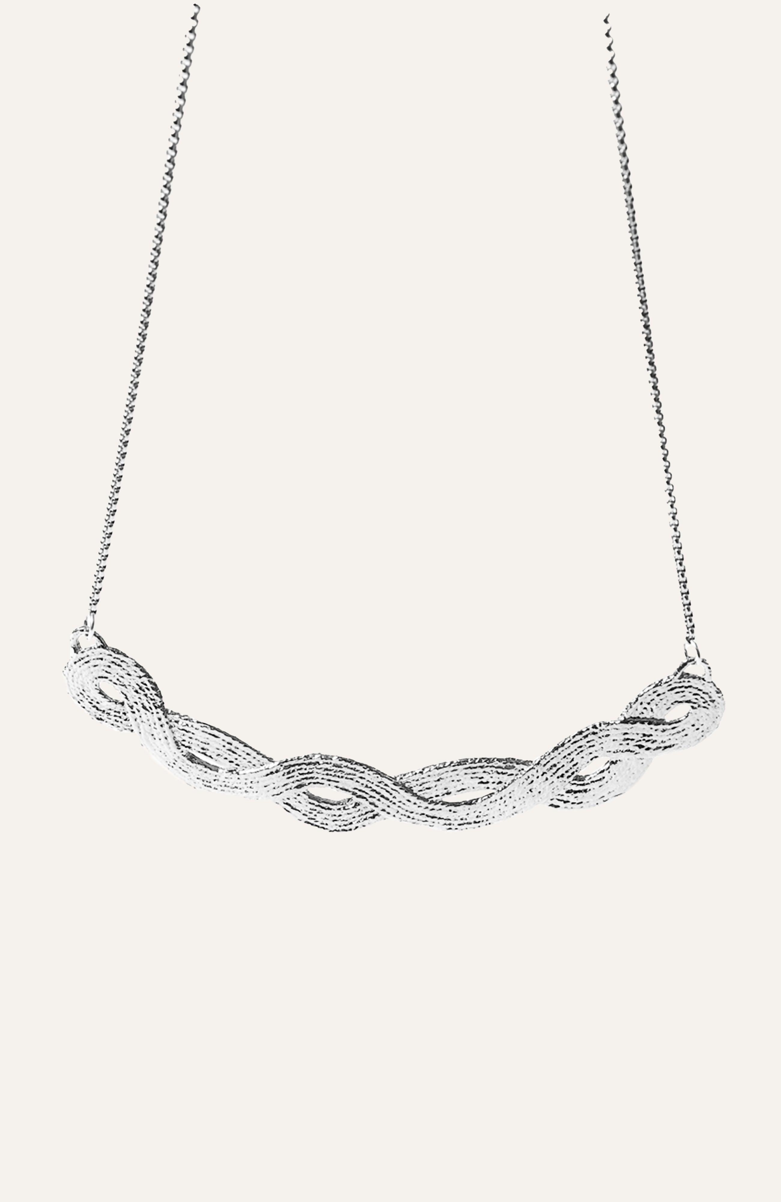 Braid Pendant - Sterling Silver