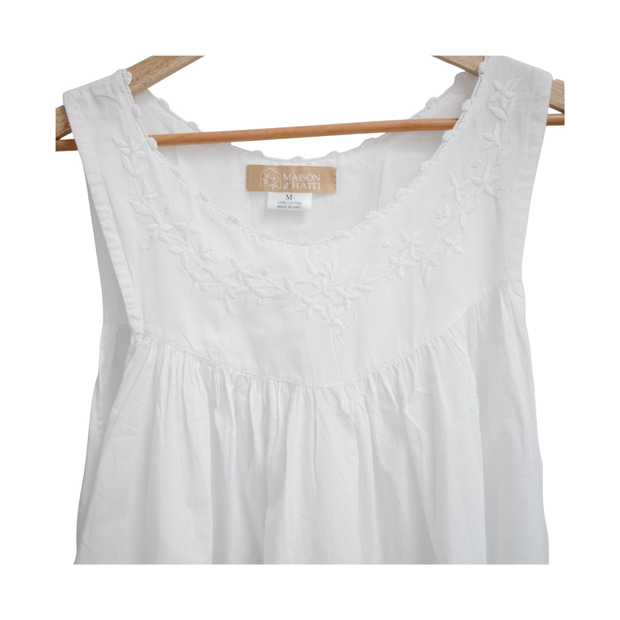 White Garland Nightgown
