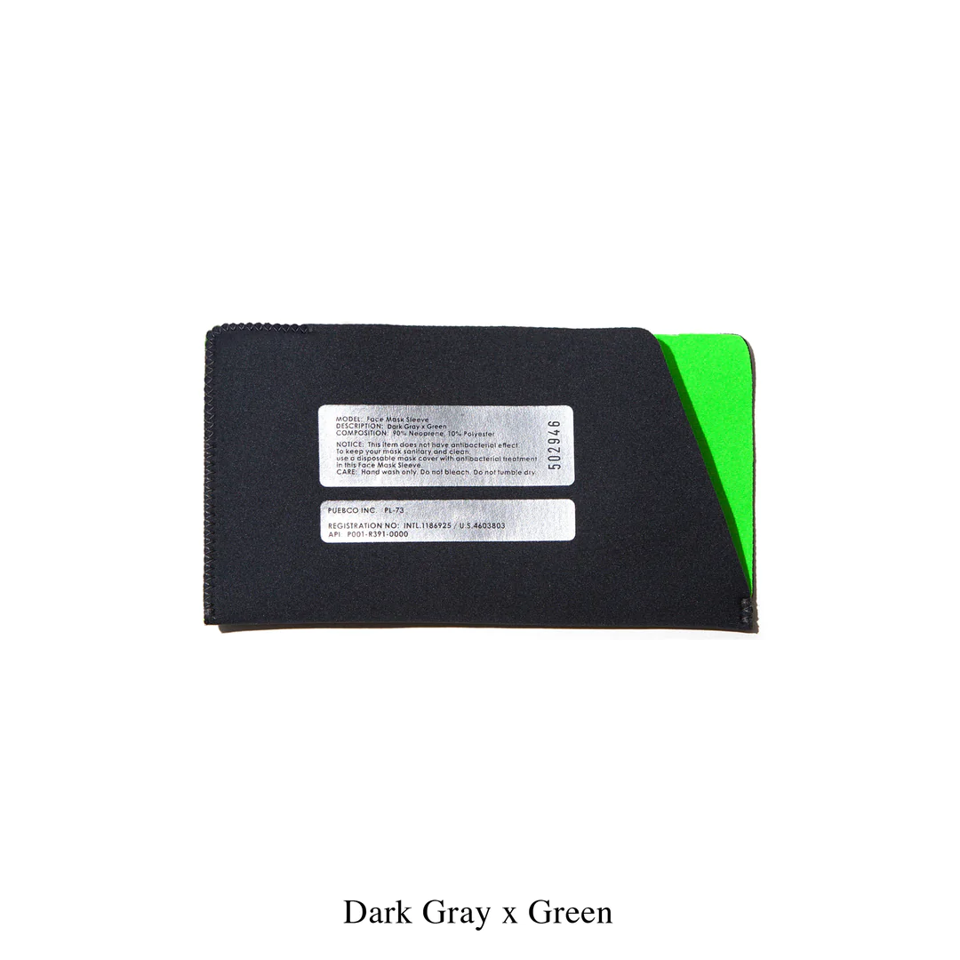 Face Mask Sleeve With Silver Logo Printing In Various Colors By Puebco 502939 3