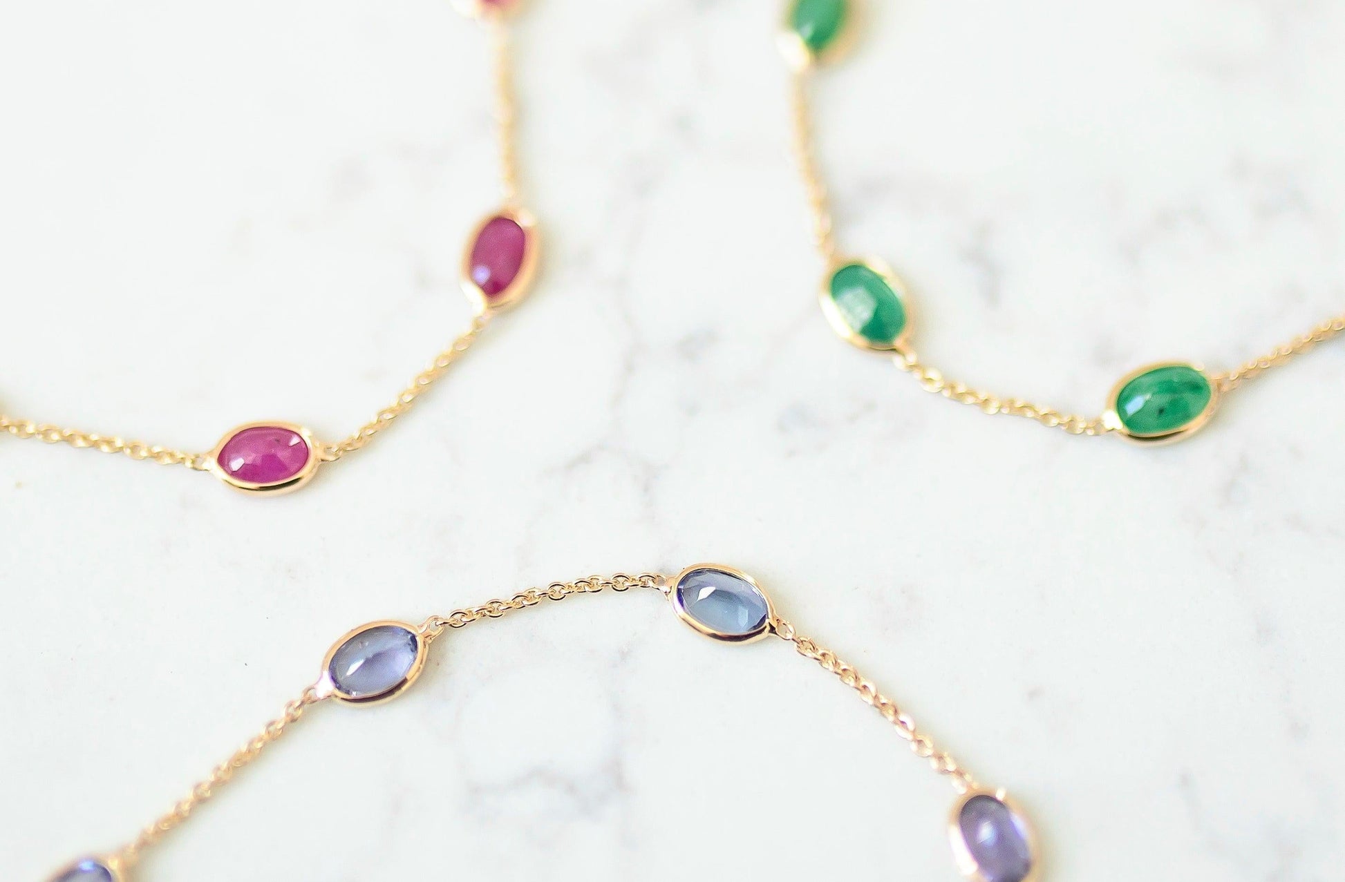 Midnight Blue minimal everyday fine jewelry in solid gold and sterling 925 silver with natural gemstones.