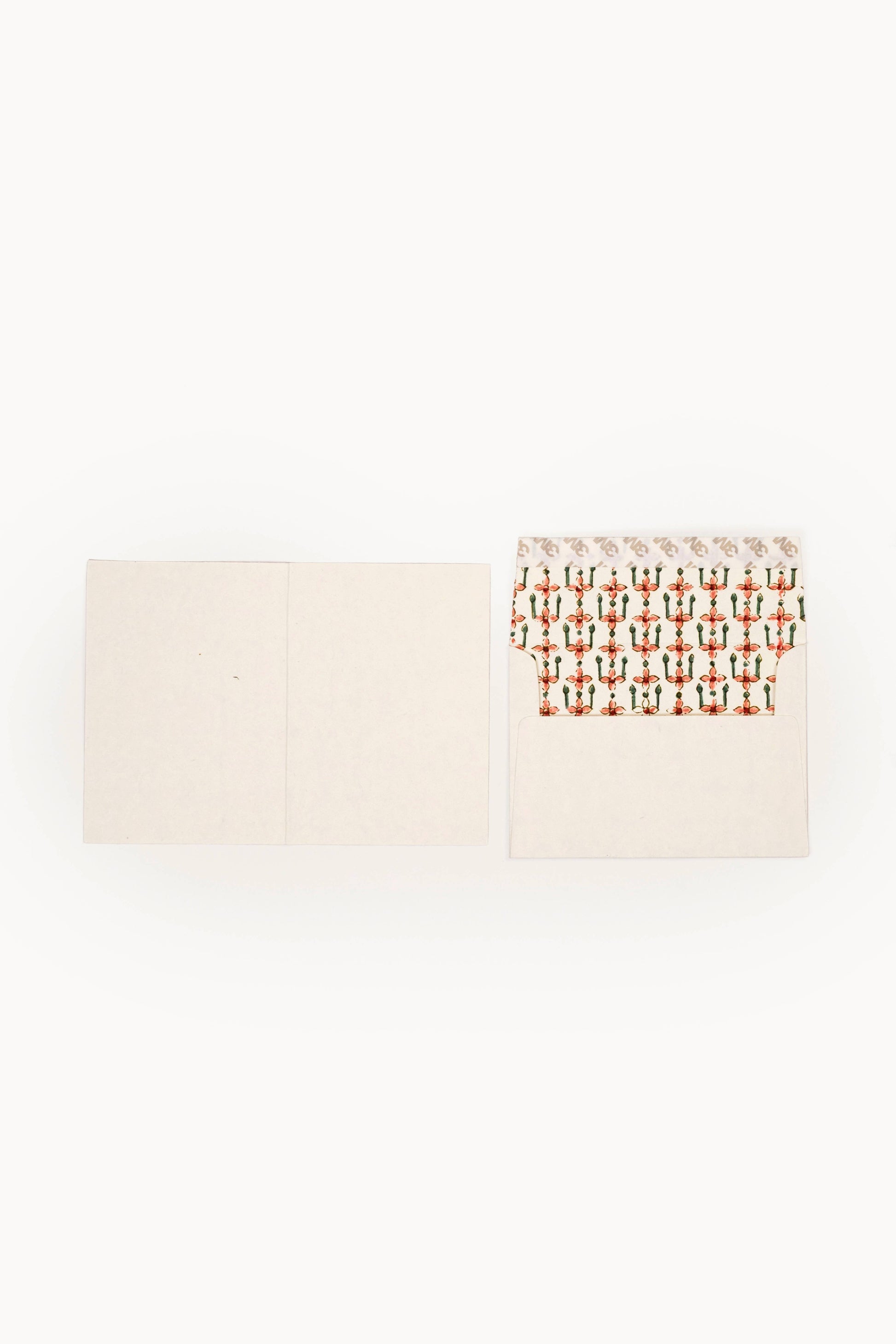 Hand Block Print Enveloped Assorted Greeting Cards(Set of 6)