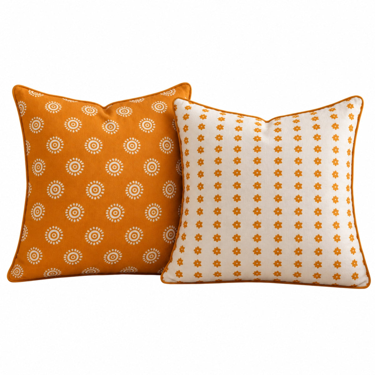 Bhor & Bela Linen Throw Pillow Cover Set