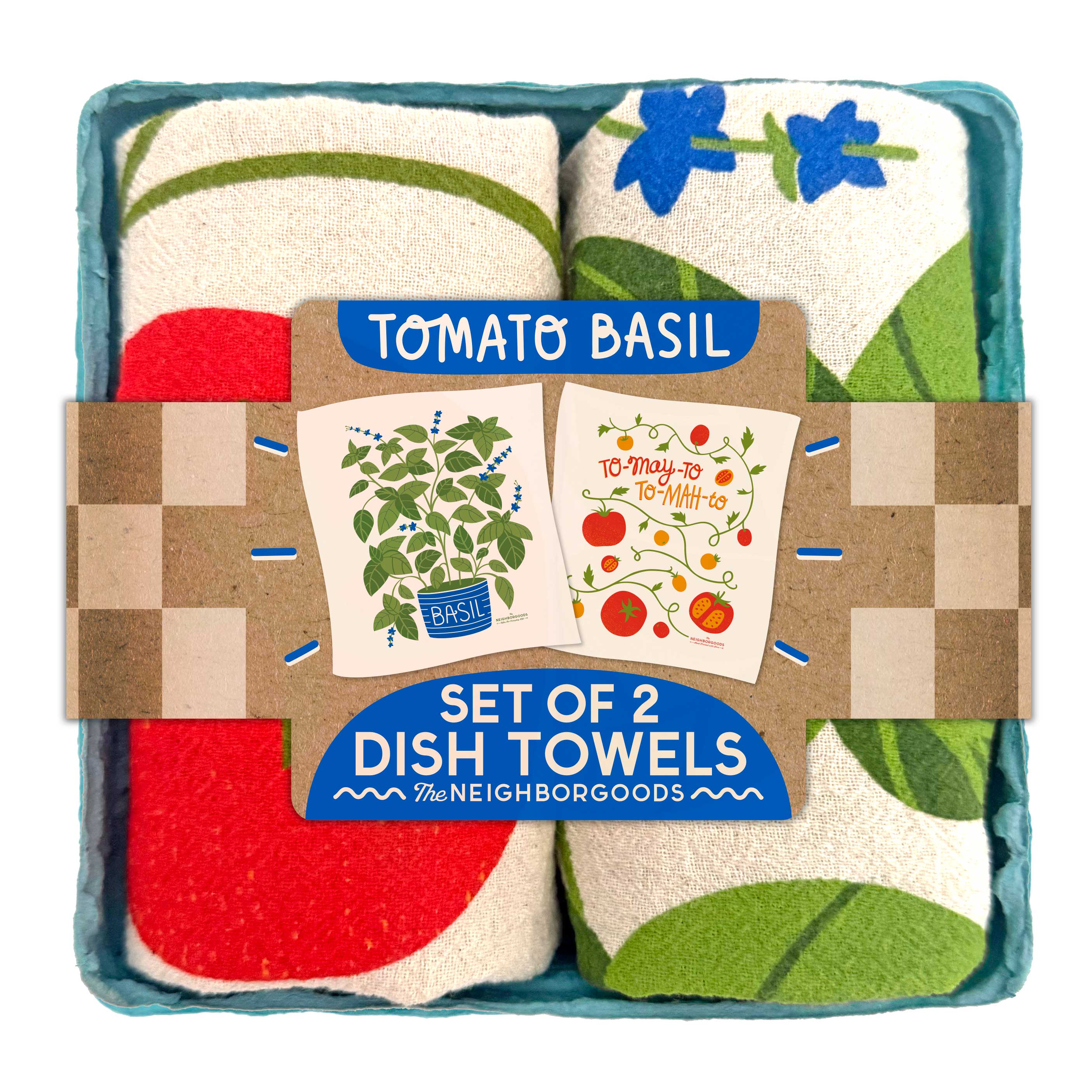 Tomato Basil Dish Towel Set
