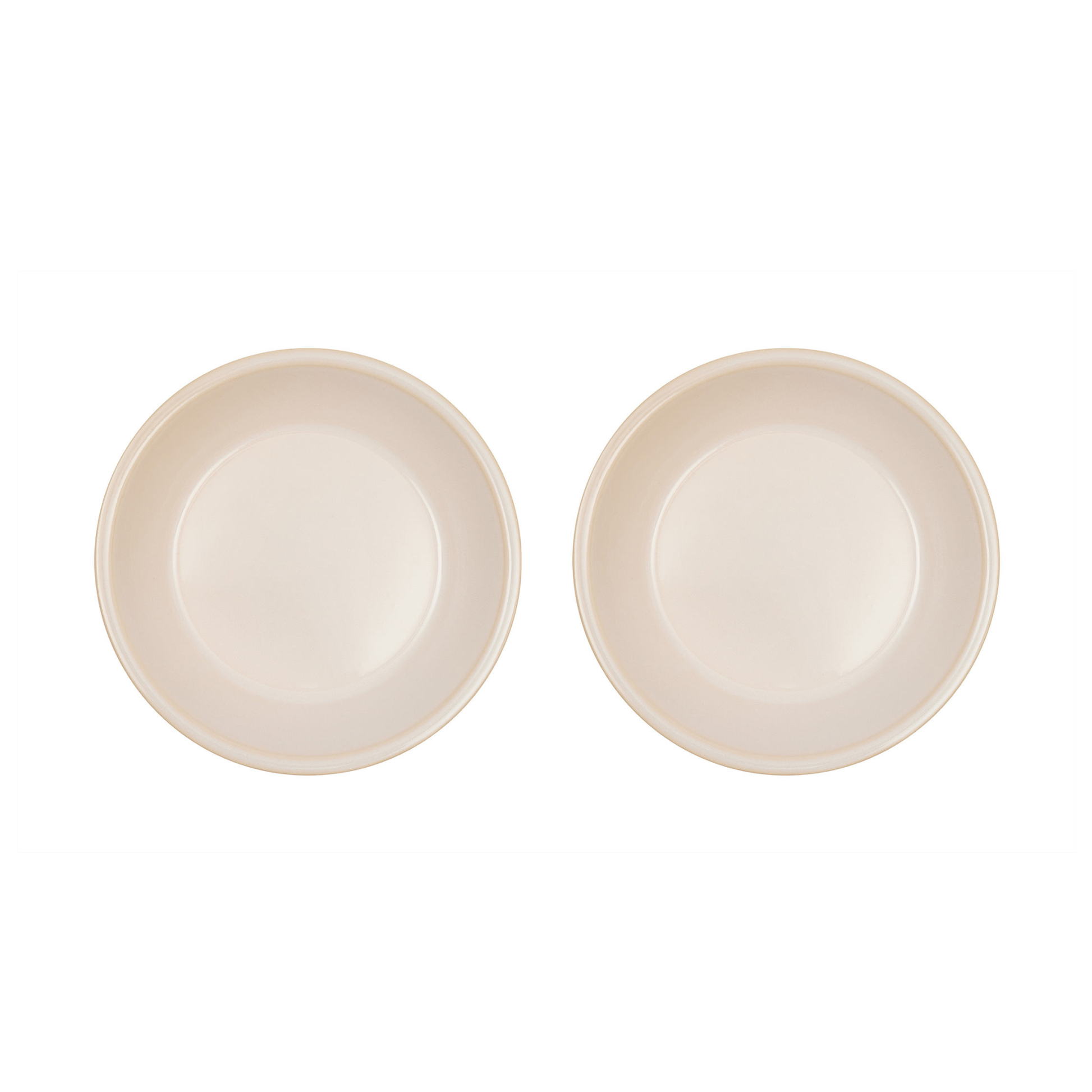 Yuka Deep Plate Set Of 2 In Offwhite 1