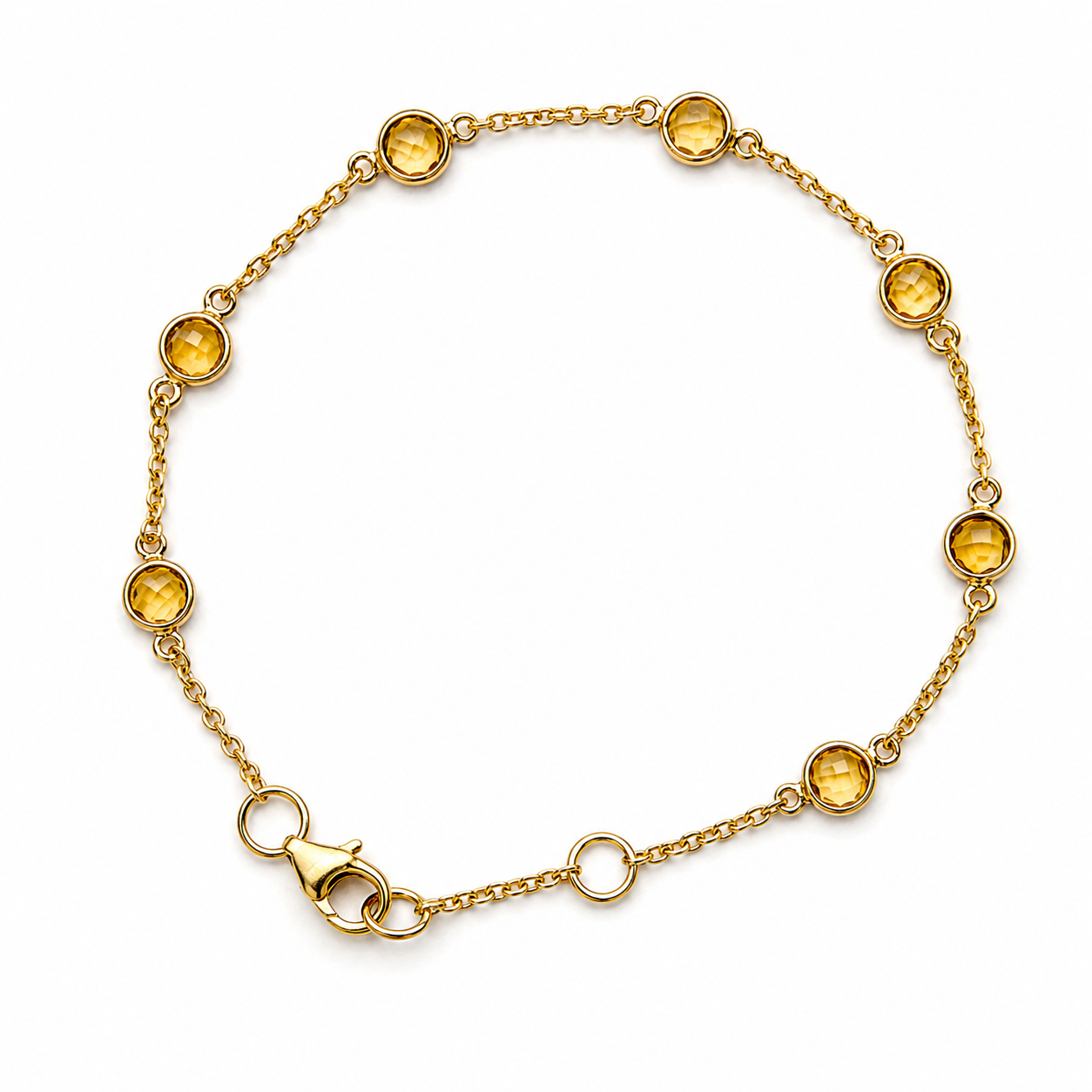 November Birthstone Bracelet — Citrine