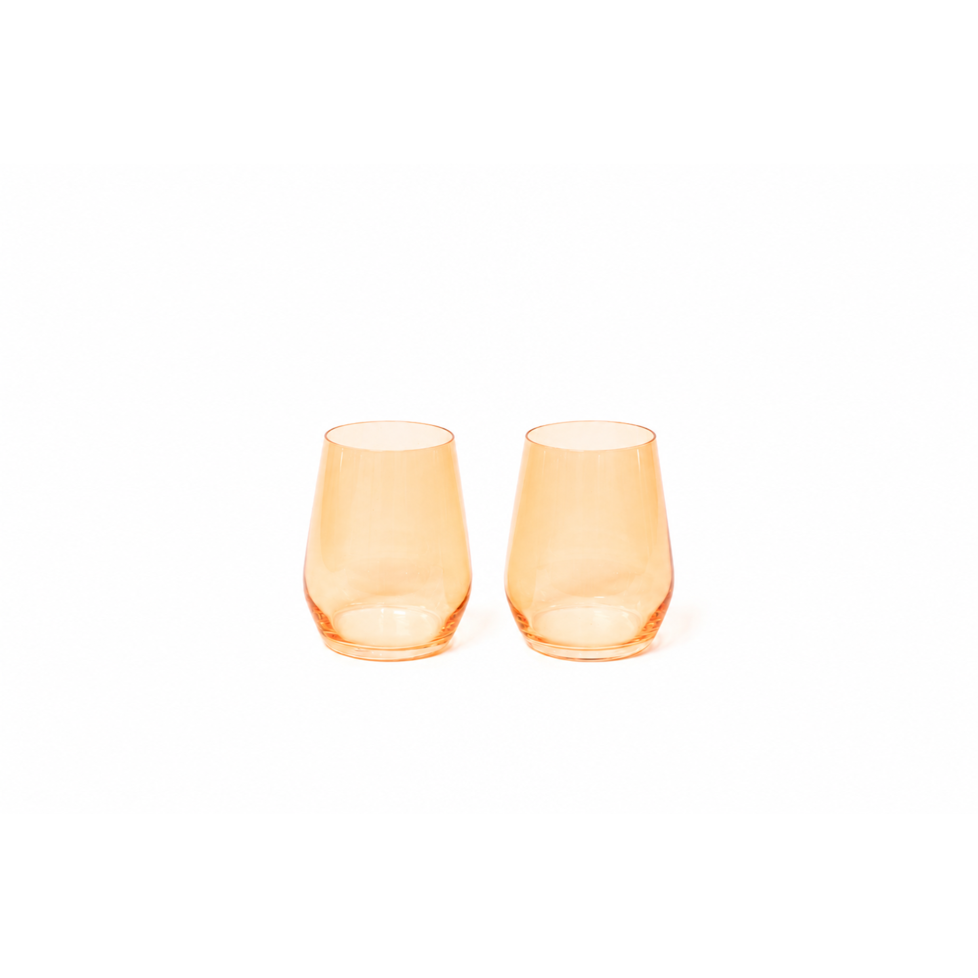 Creamsicle - Colored Wine Glass