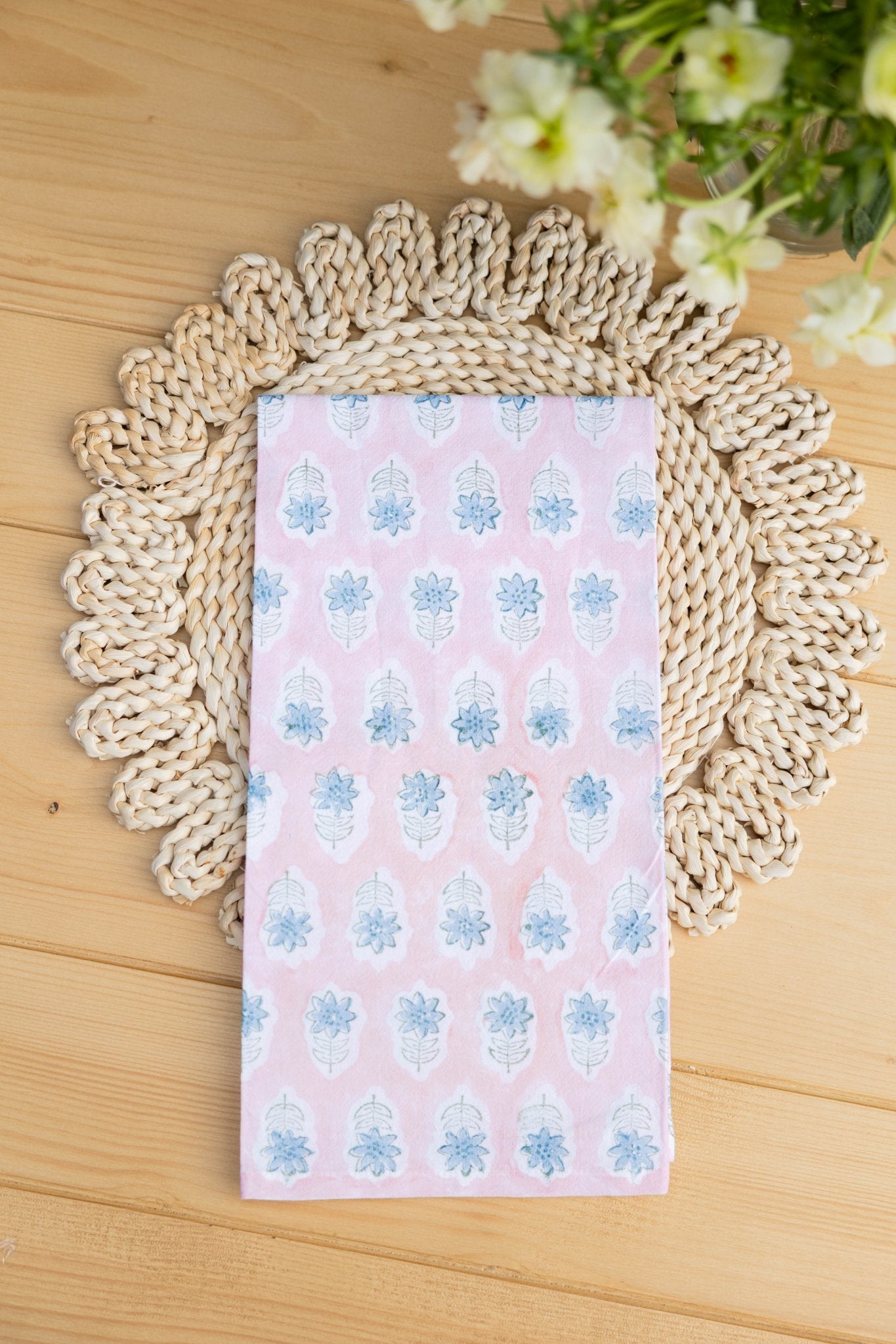 Tea Towel - Striped, Sage - The Mended Company