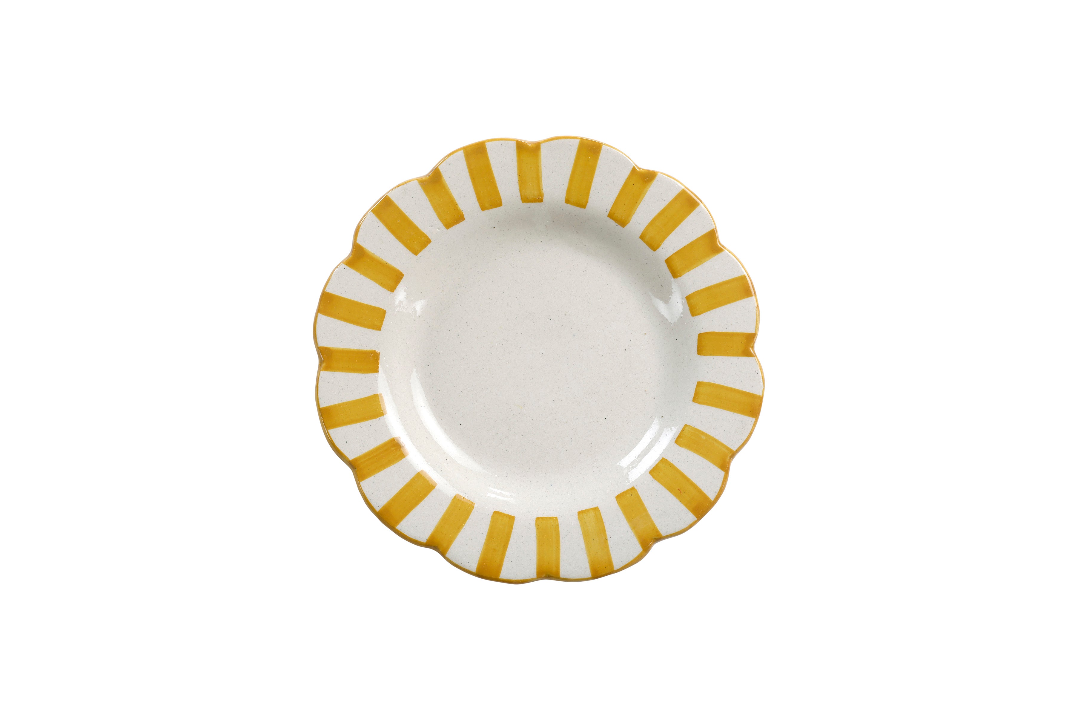 Ceramic Stripe Salad Plate - Thumbnail 4
