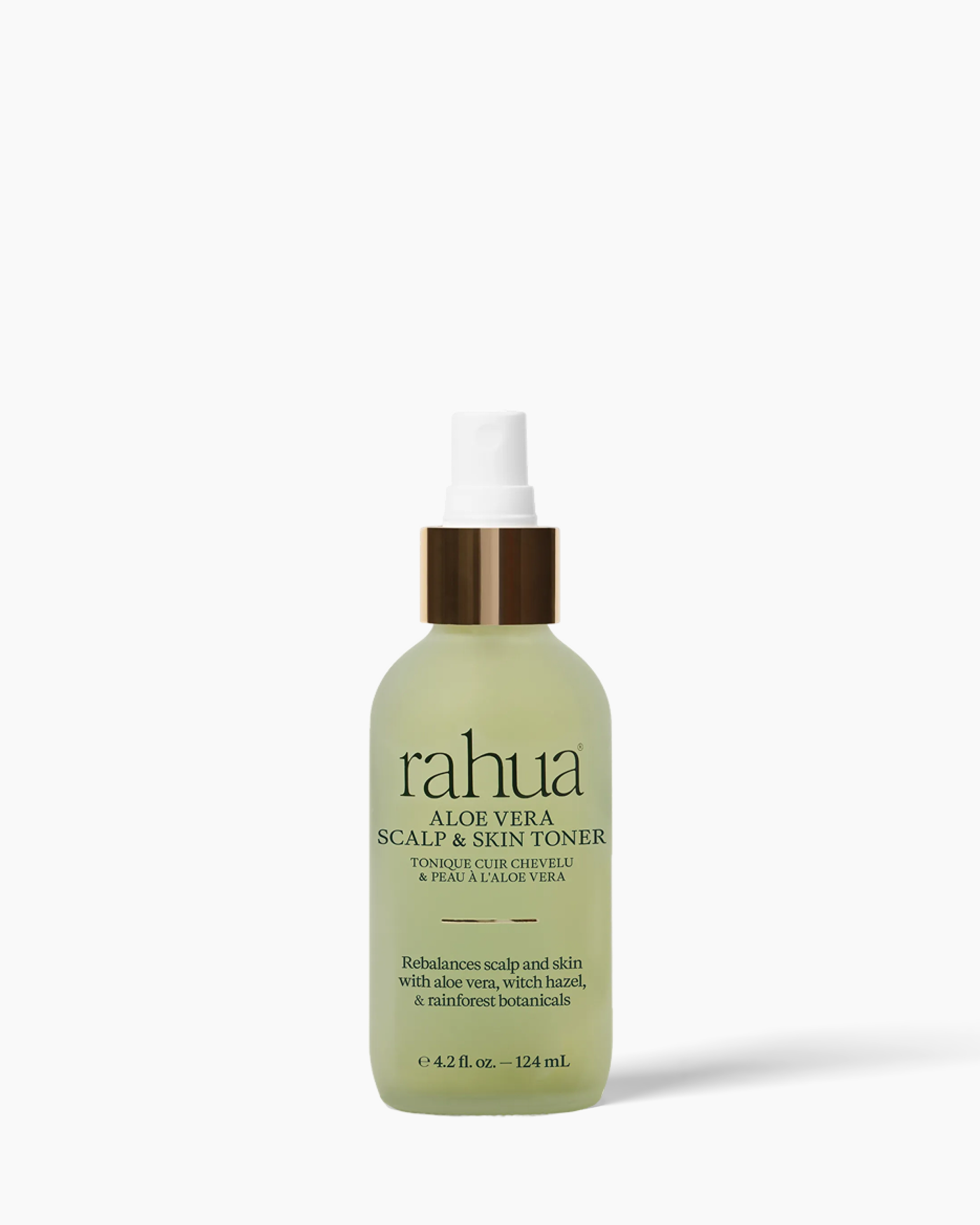 Rahua aloe vera scalp and skin toner bottle on a white background|variant:42-oz