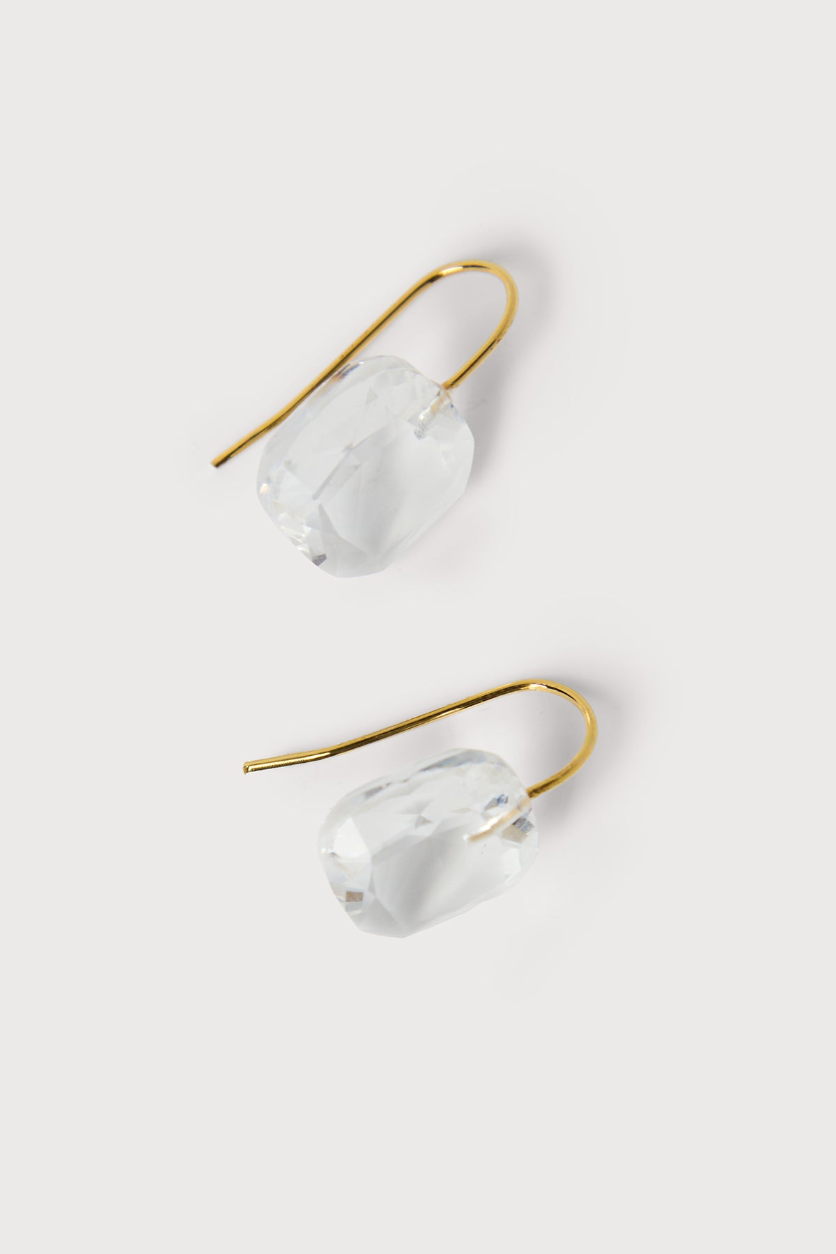 Floating Crystal Earring -  Clear