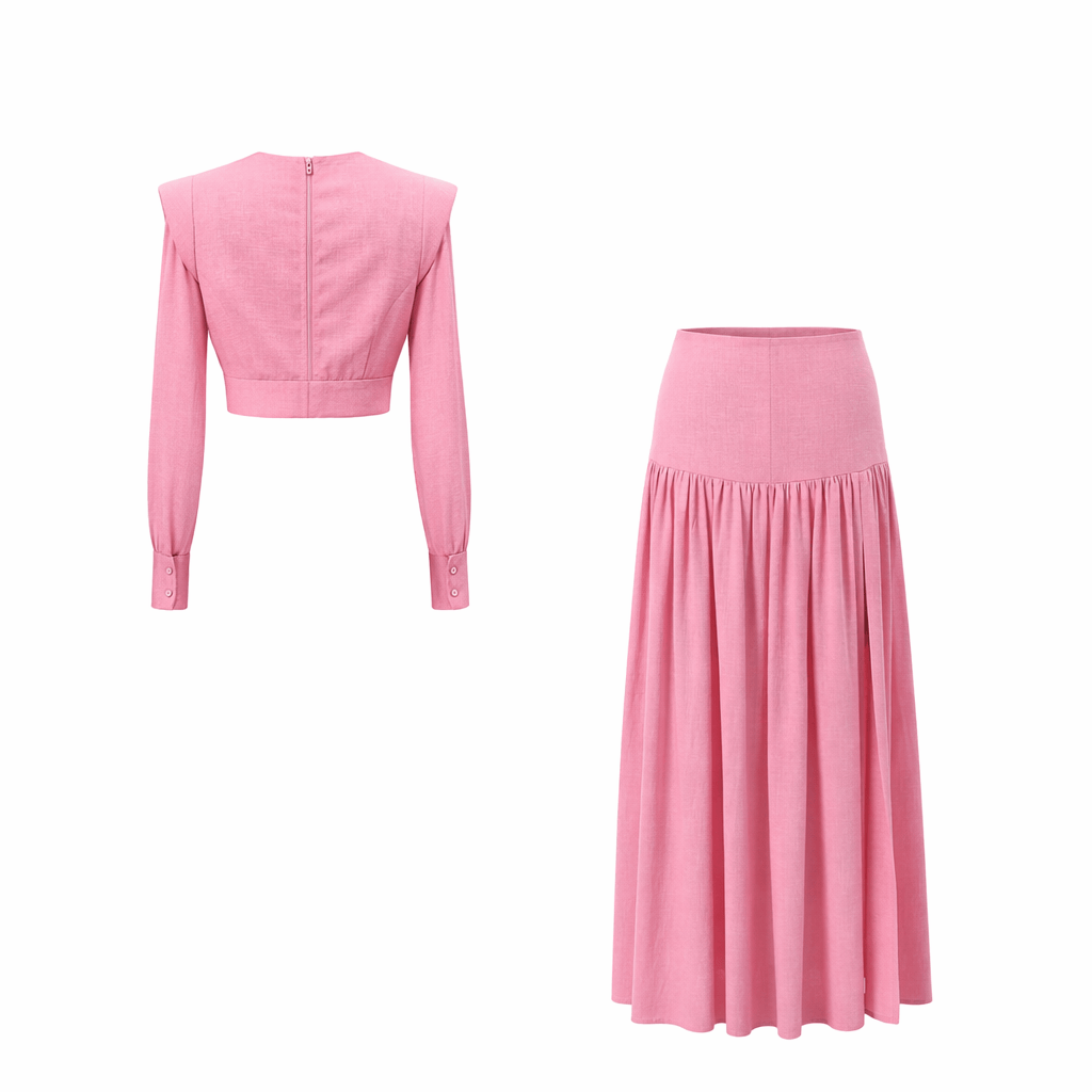 The Blush Peony Linen Set