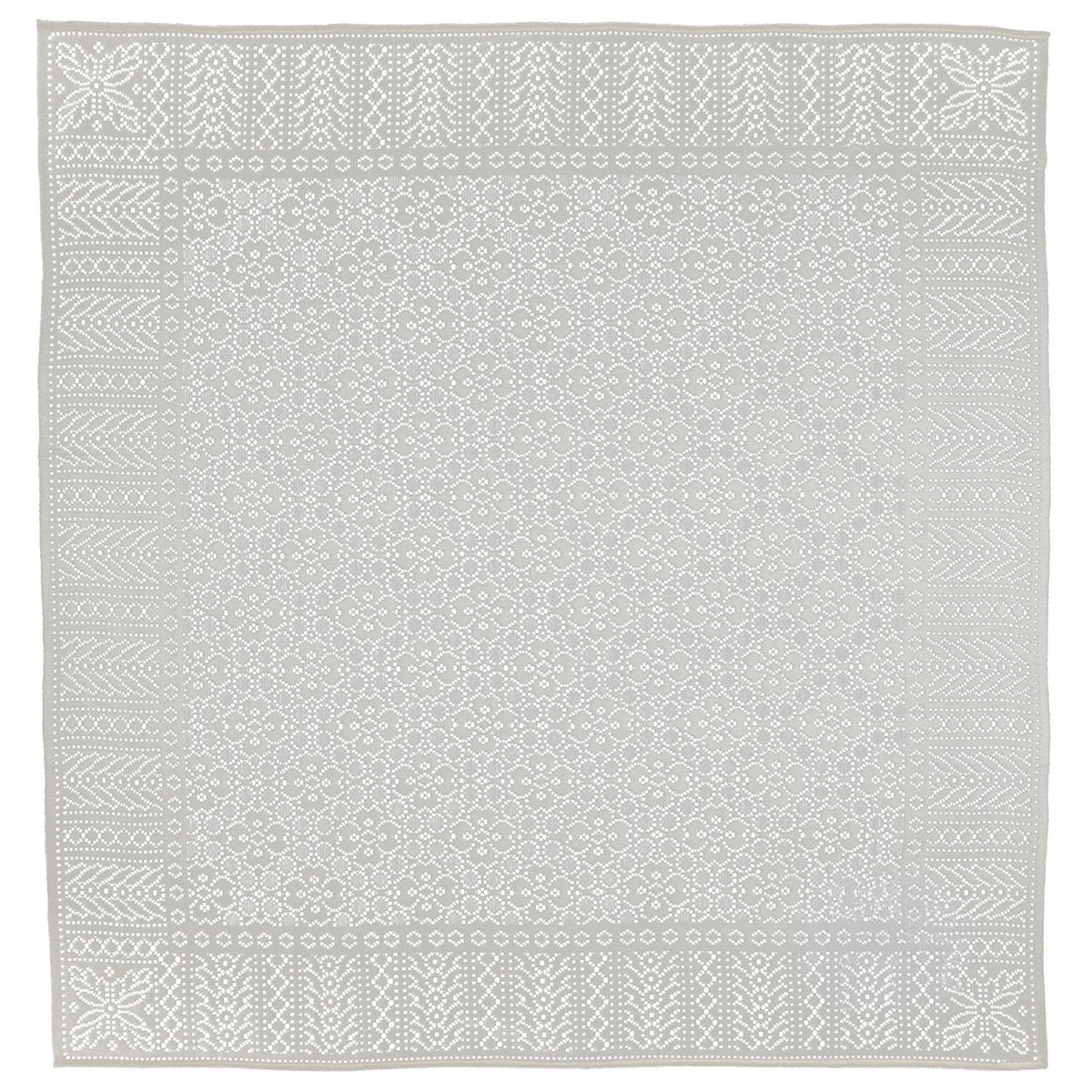 Southampton Home Lace Weave Baby Shawl ~ Ivory ~-Gifts-[bar code]-Prince of Scots
