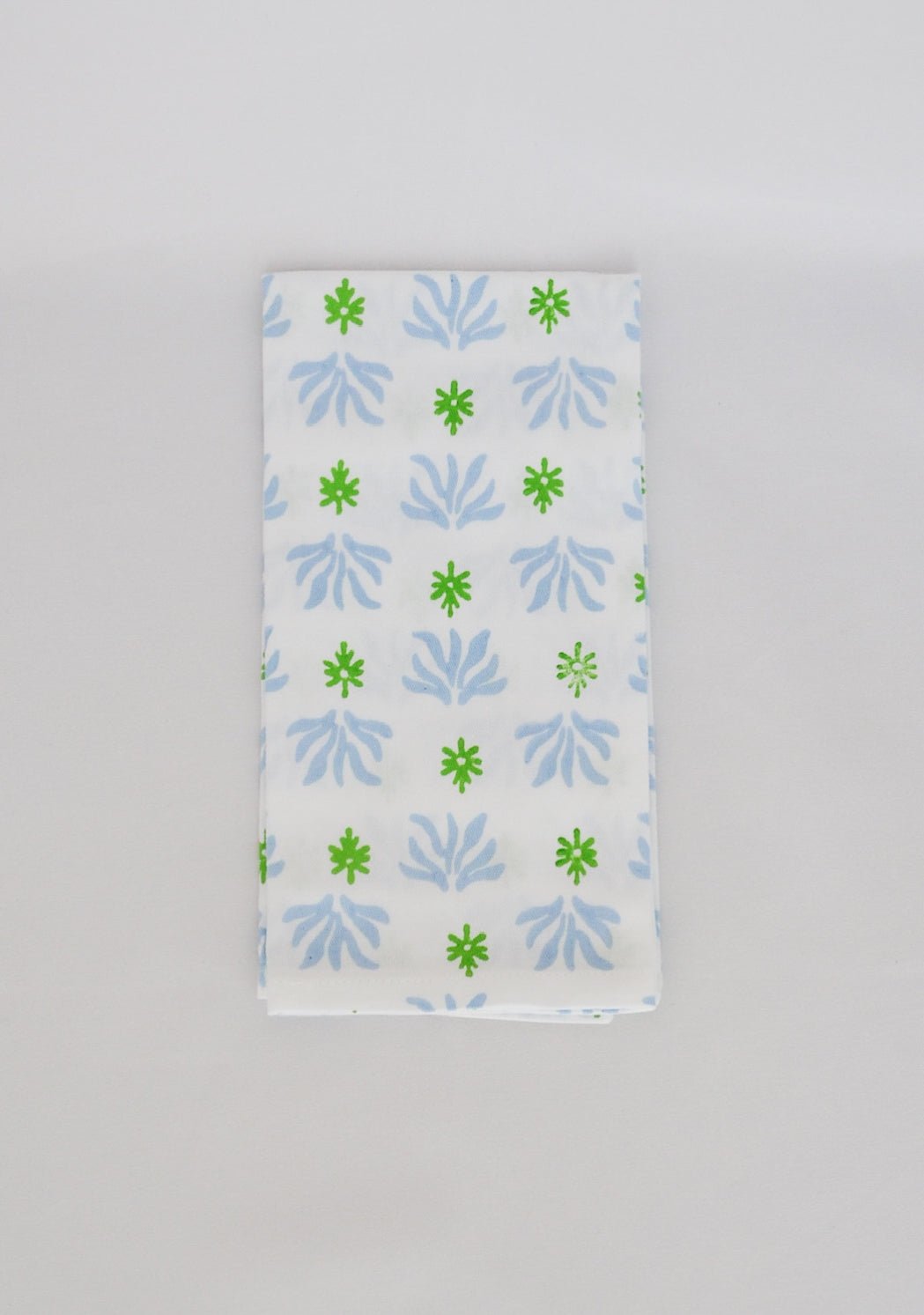 Organic Napkins (set of 4) - Seagrass - Uniform Blue & Vine - The Mended Company