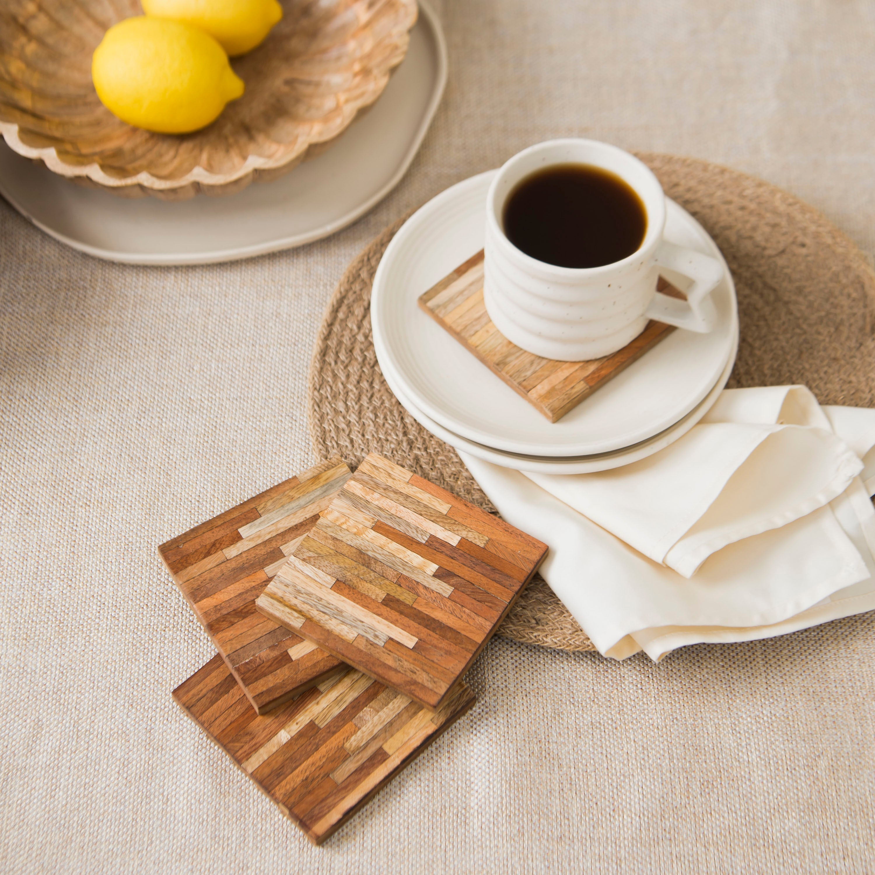 Marquewood Two Tone Coasters - Thumbnail 4